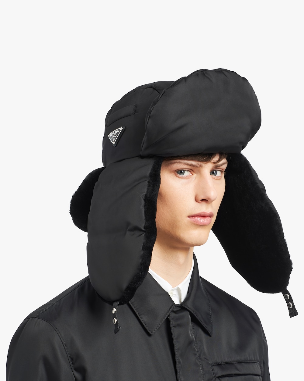 prada padded nylon hat