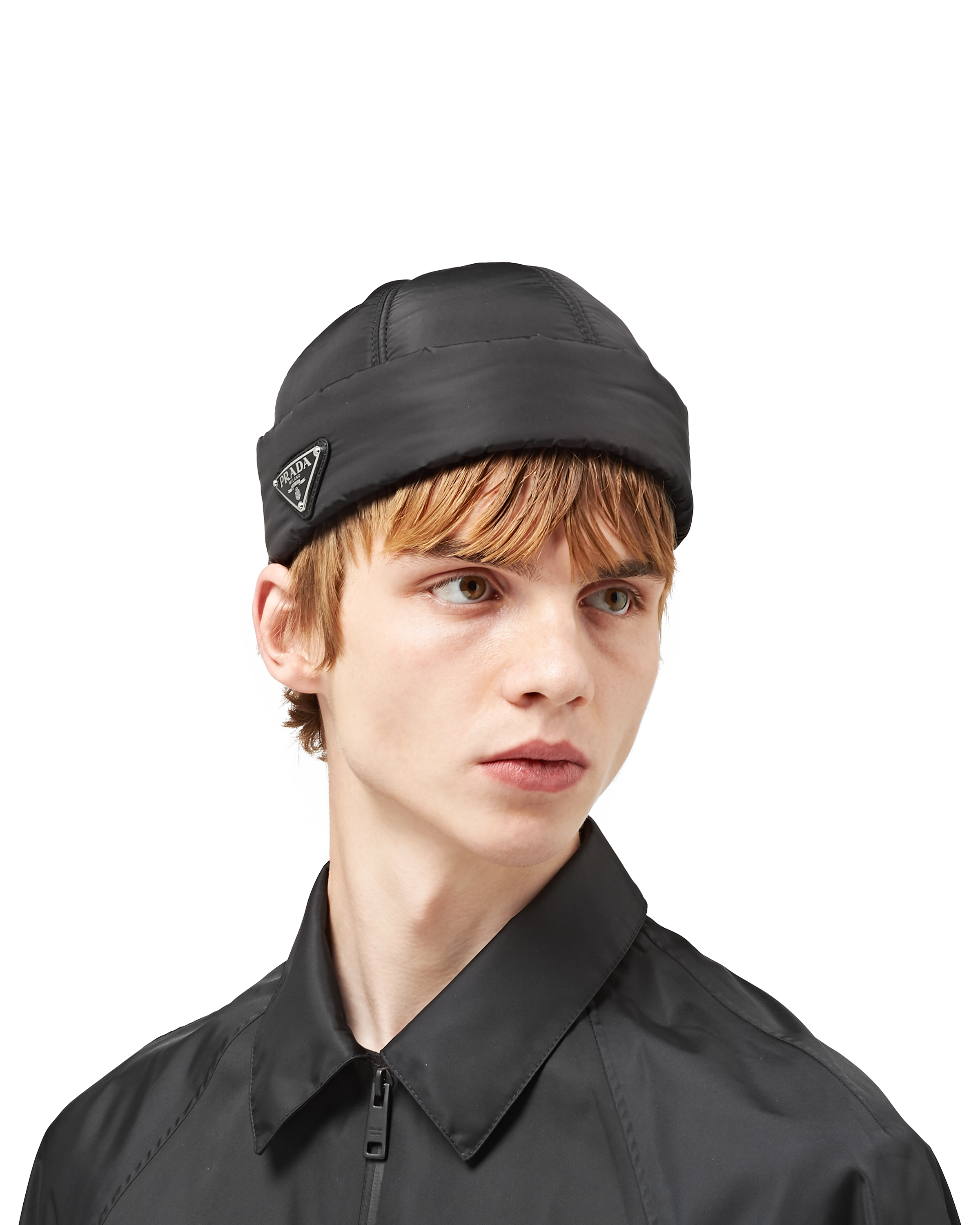 prada padded nylon hat