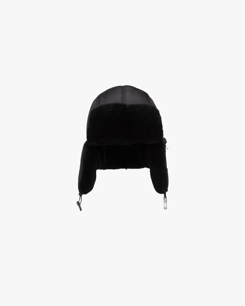prada nylon beanie