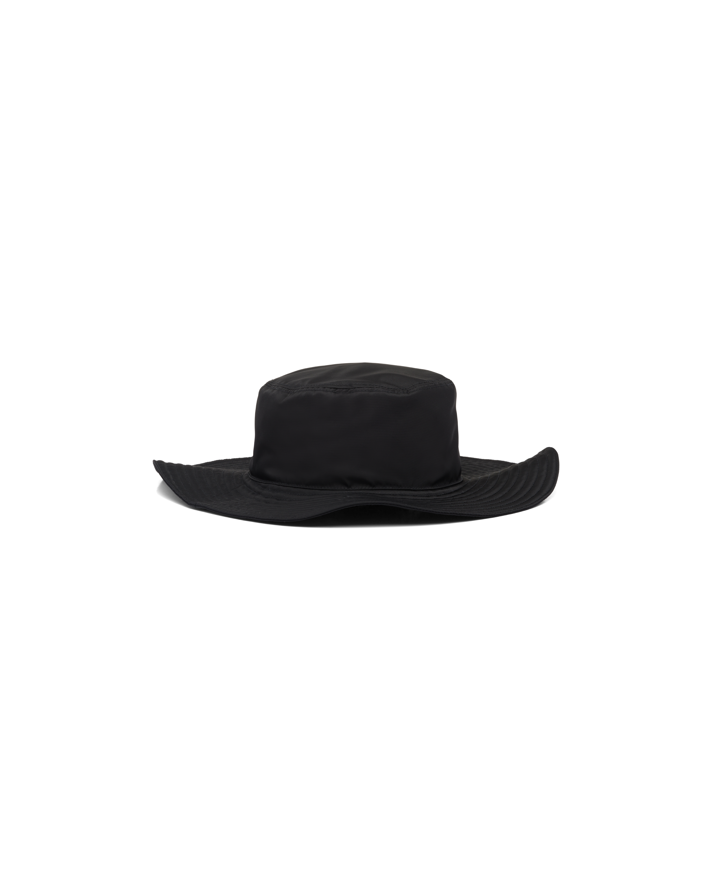 Shop Prada Re-nylon Hat In Black