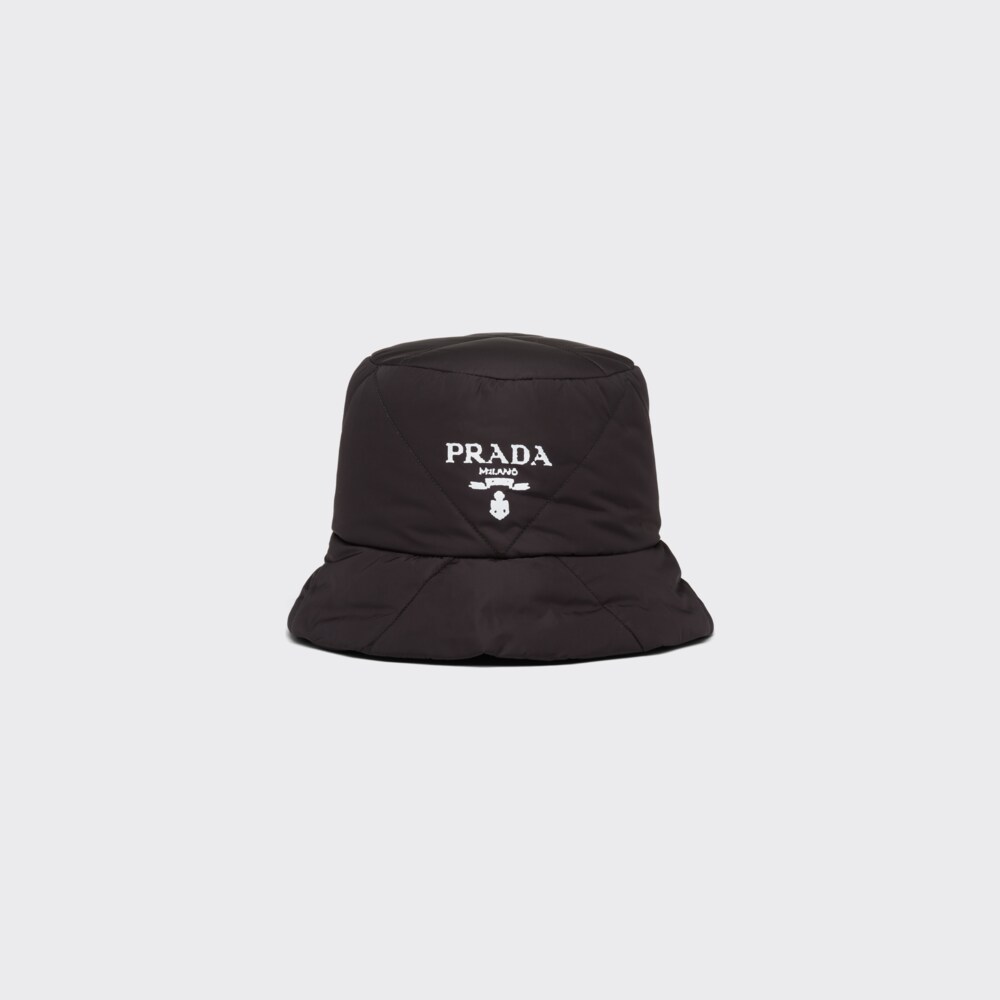 Black Padded Re-Nylon bucket hat | Prada