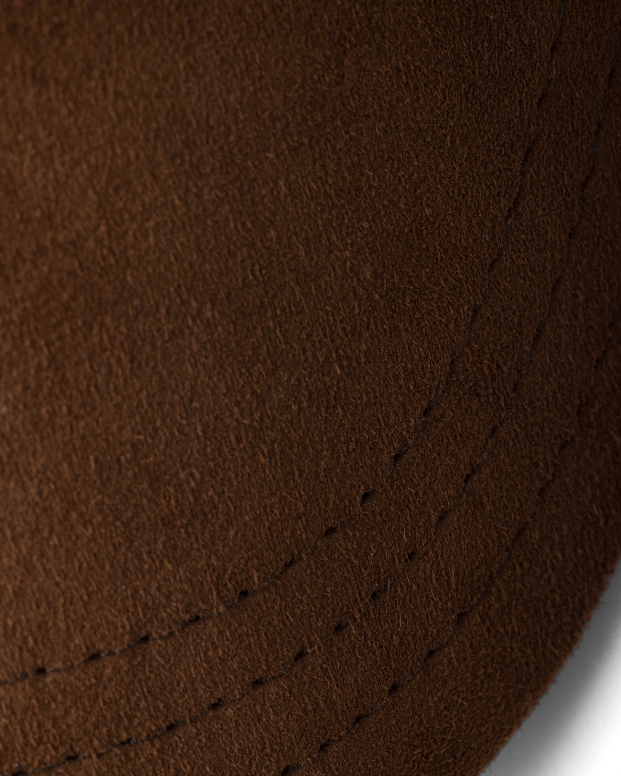Prada Triangle-logo Suede Baseball Cap In Cocoa Brown