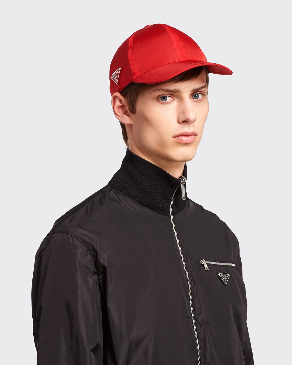 prada baseball cap nylon