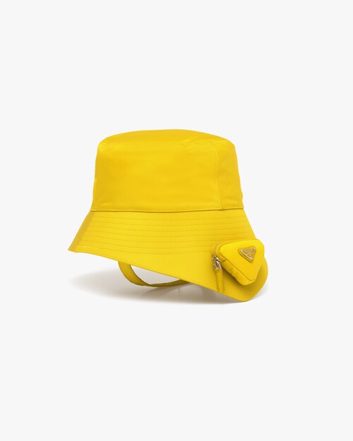 yellow prada bucket hat