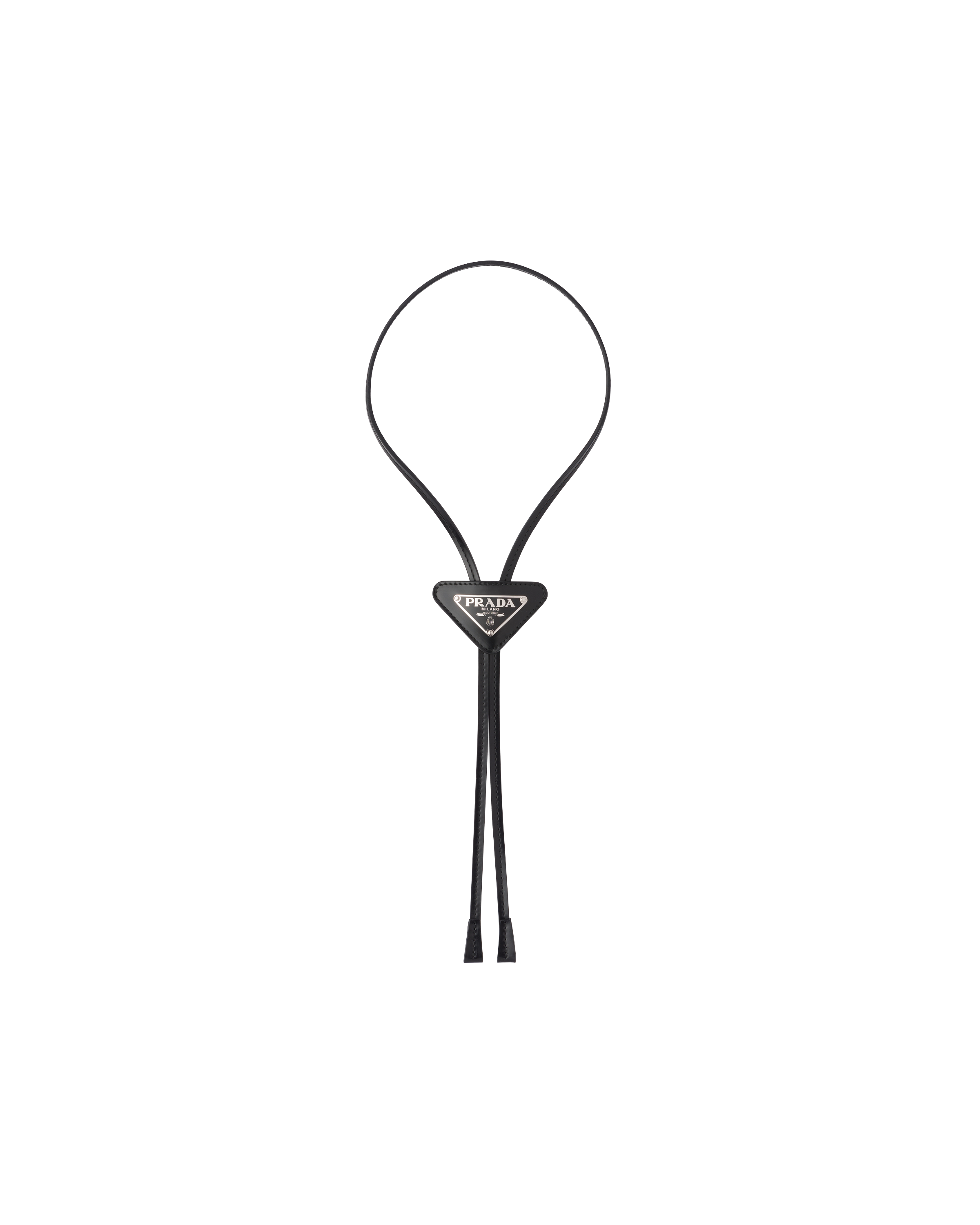 Très Bien - Prada Brushed Leather Bolo Tie Black