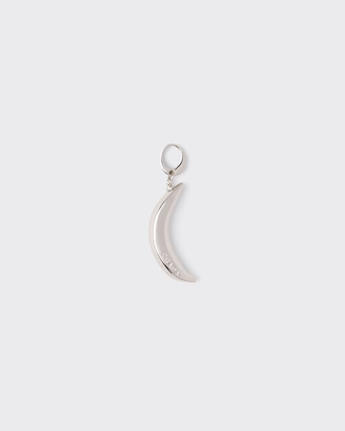 White Gold Banana Jewels Charm | Prada