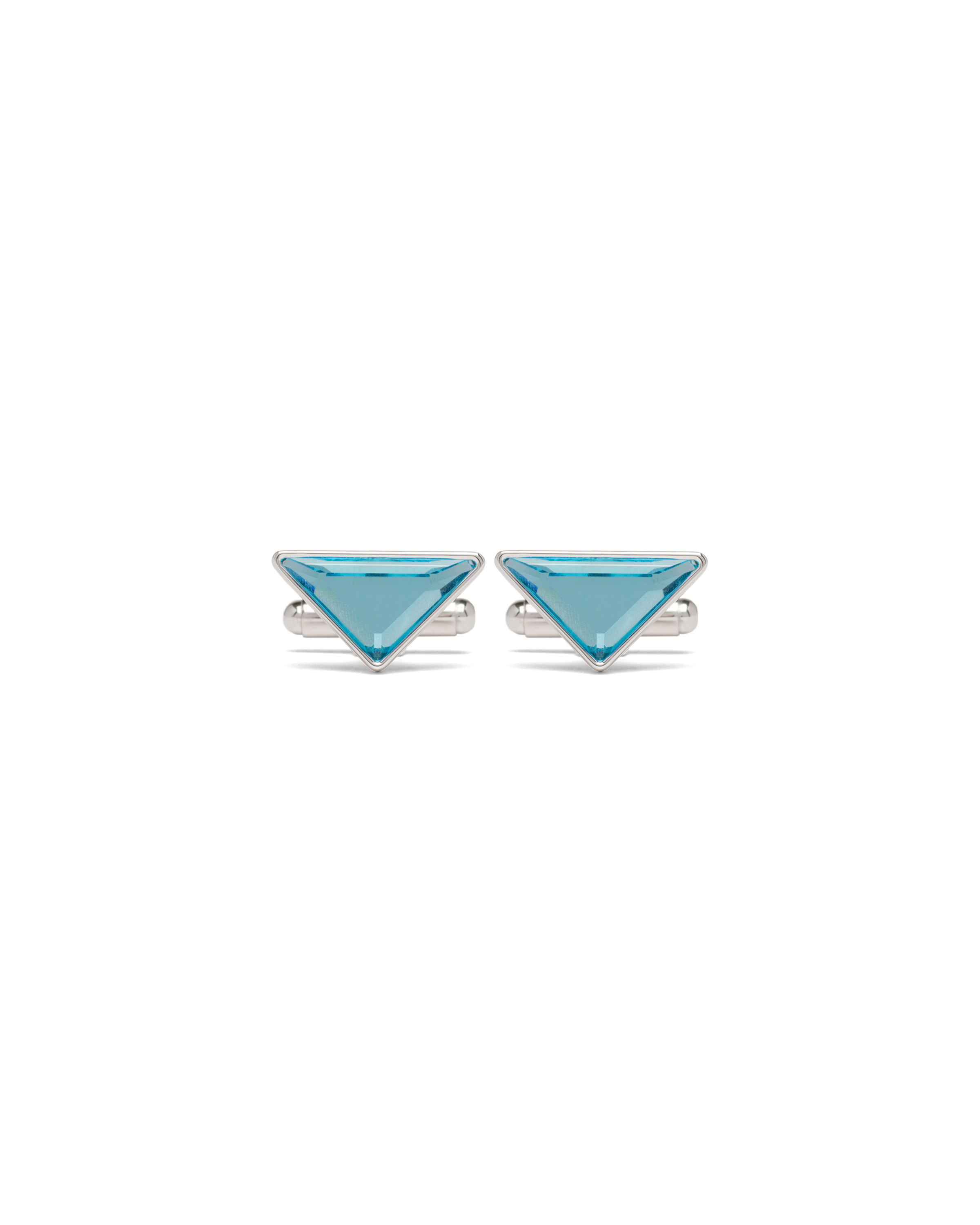 Silver topaz Silver Cufflinks With Hard Stone PRADA