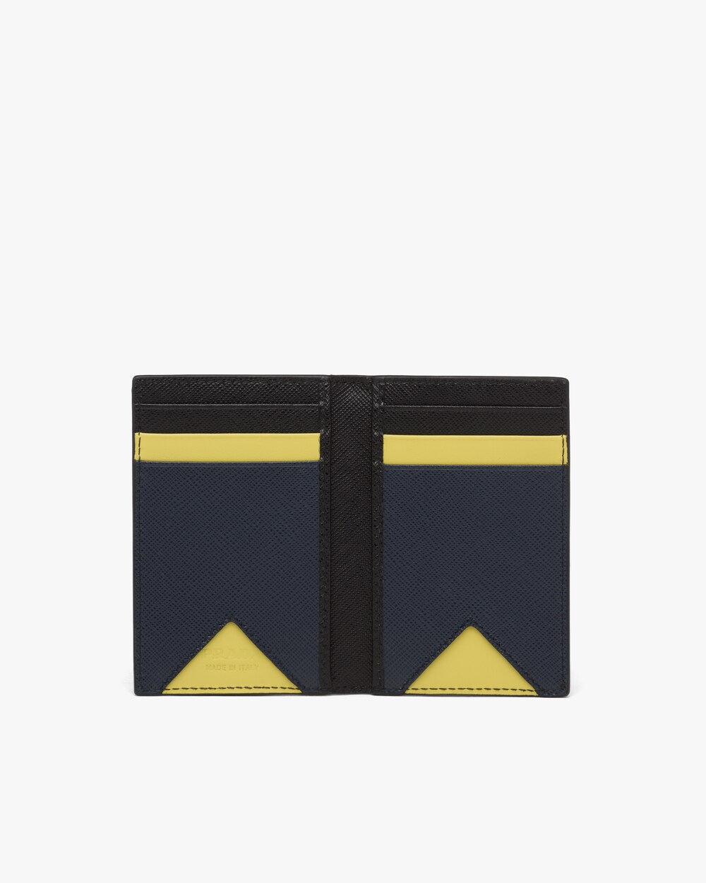 prada saffiano metal card holder