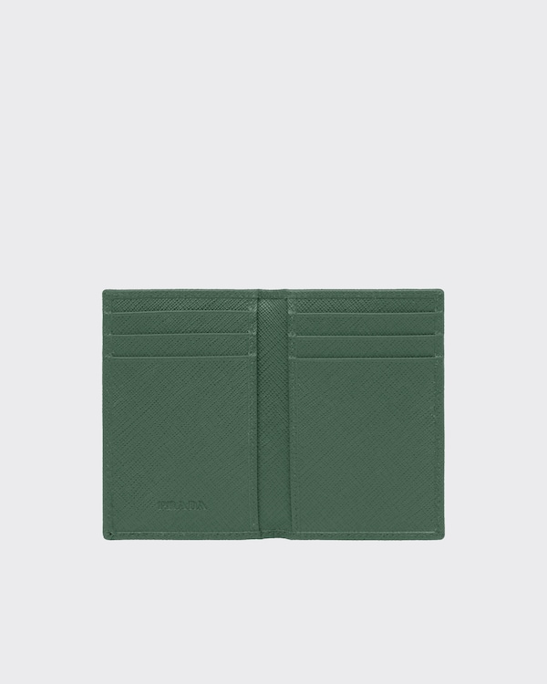 Saffiano Leather Card Holder - Emerald Green Saffiano Leather Card Holder - Emerald Green