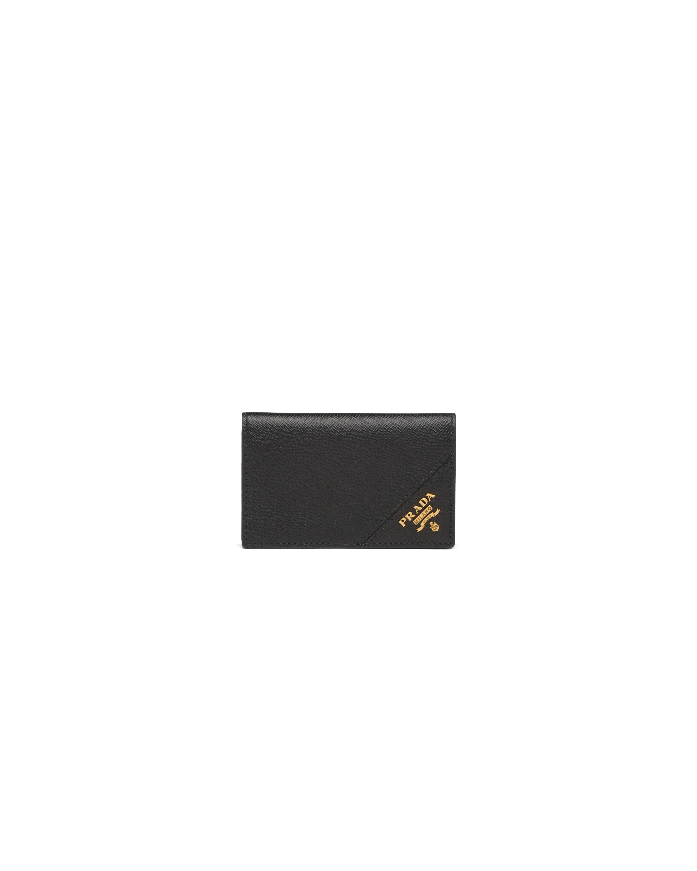 prada saffiano leather credit card holder