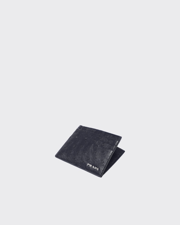 حامل بطاقات من الجلد - أزرق حامل بطاقات من الجلد - أزرق