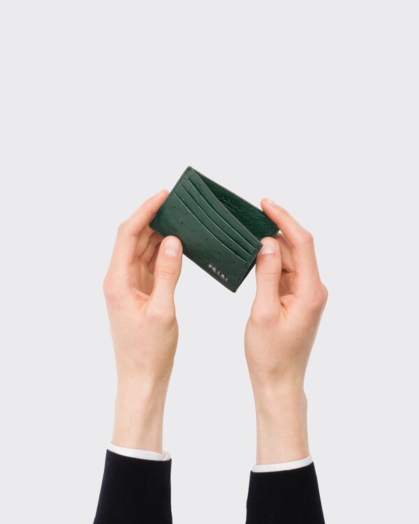 حامل بطاقات من الجلد - أخضر زمردي حامل بطاقات من الجلد - أخضر زمردي