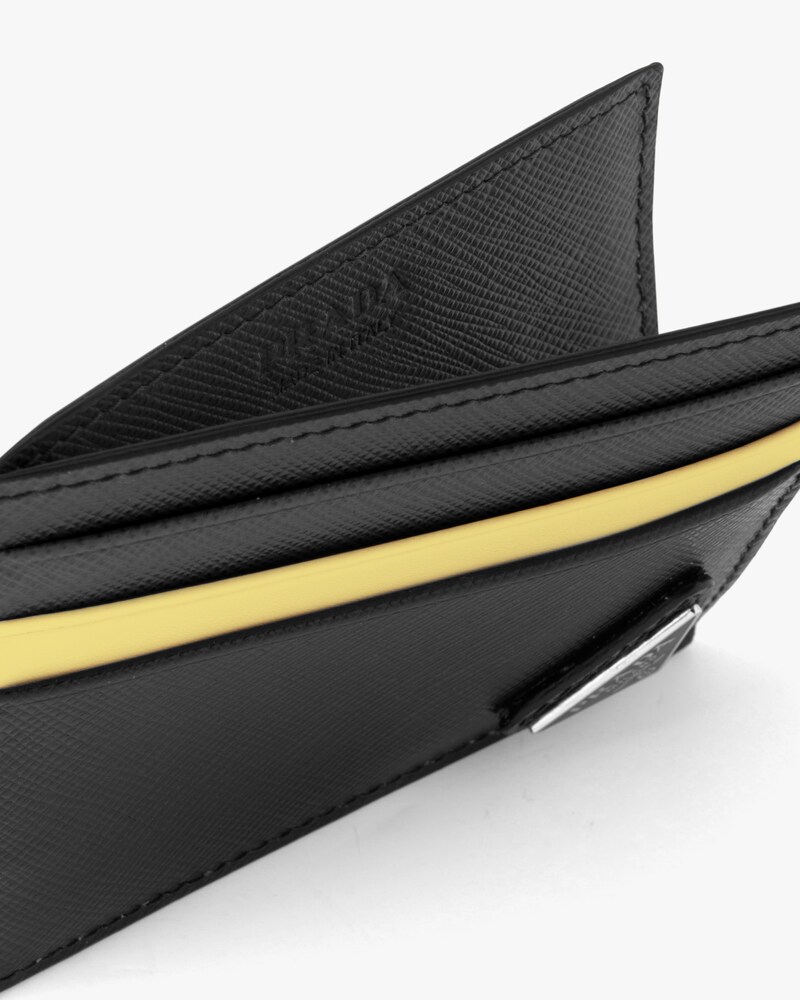prada saffiano leather card case