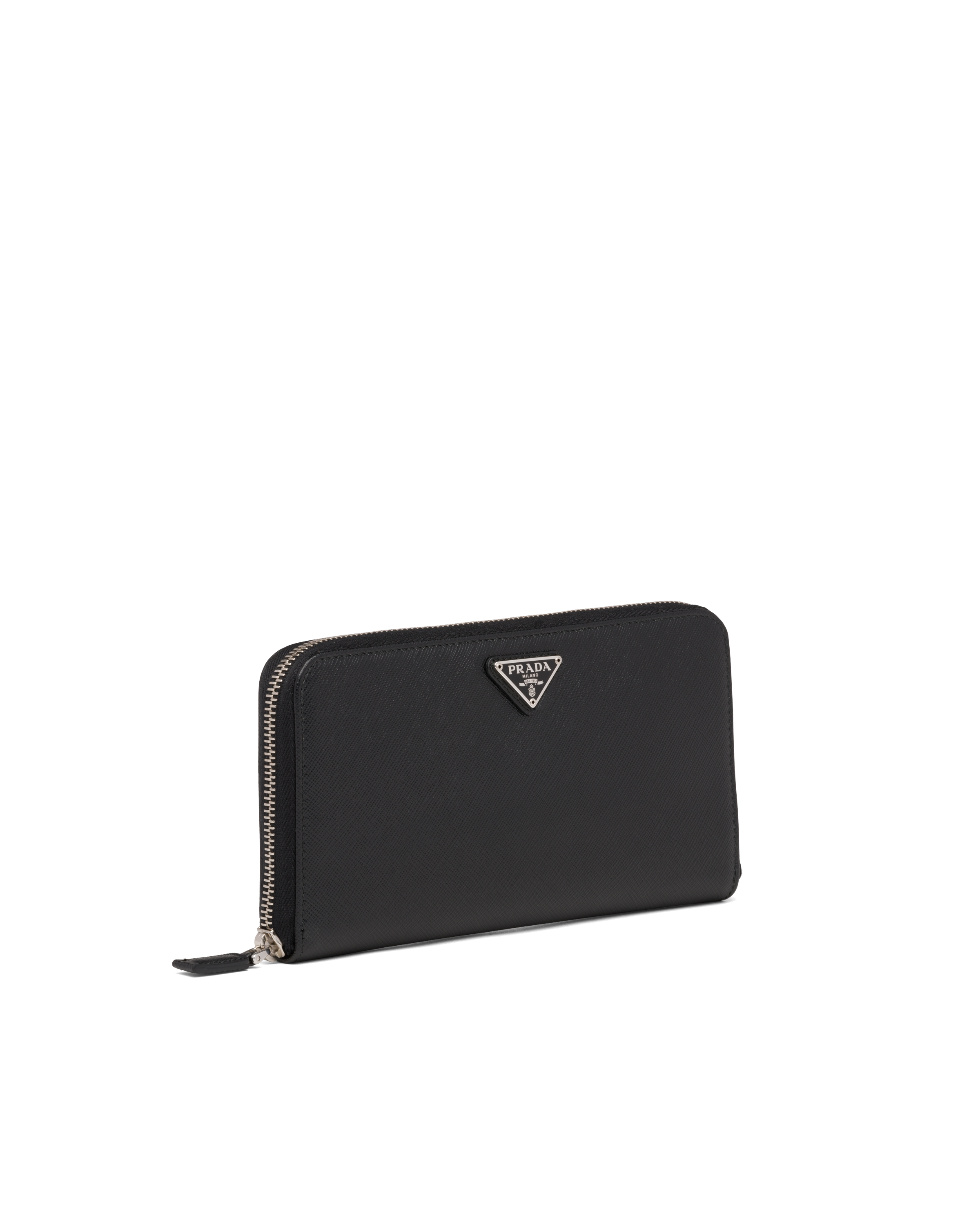 Prada nylon zip around wallet clearance