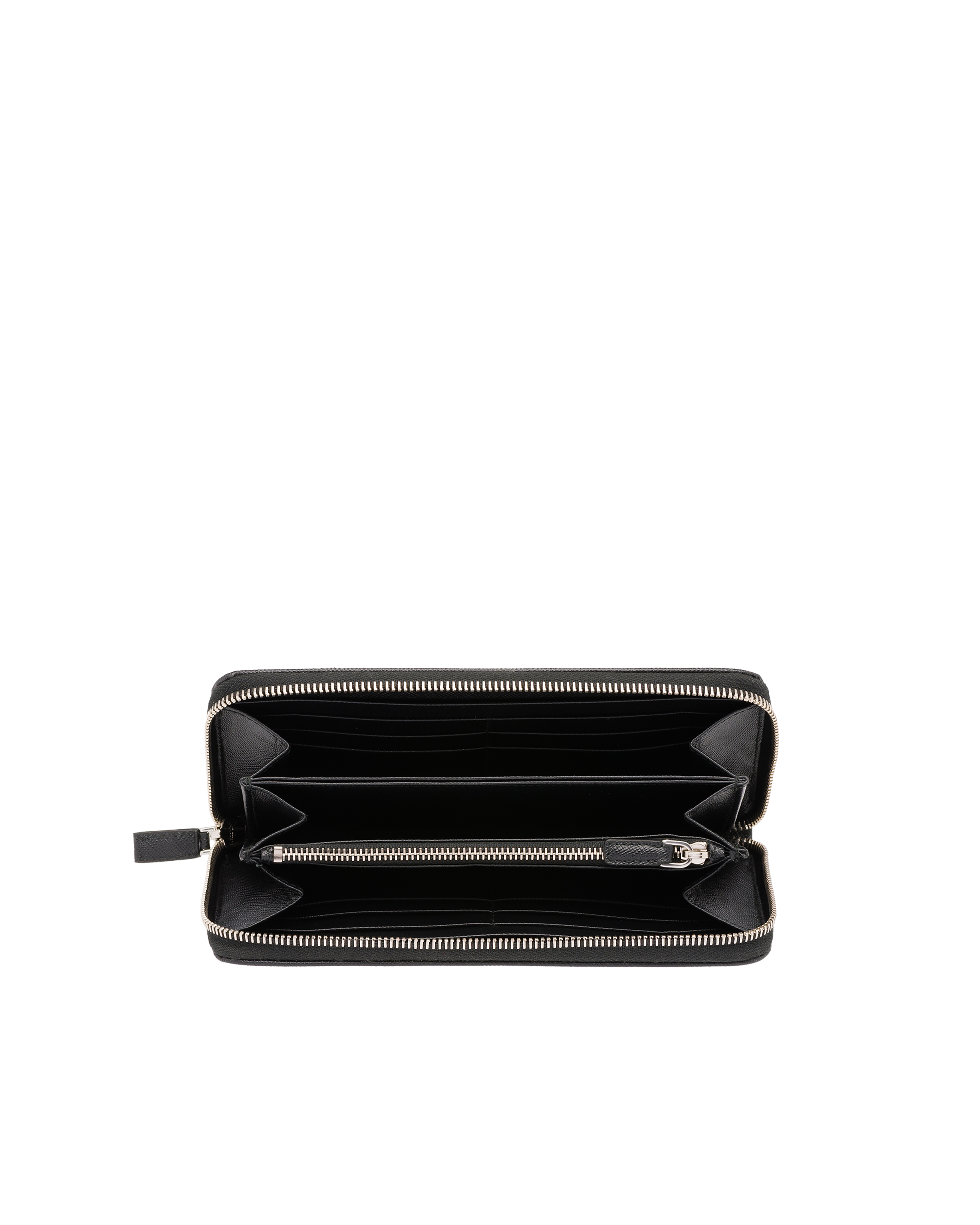 Prada saffiano leather zip around wallet clearance