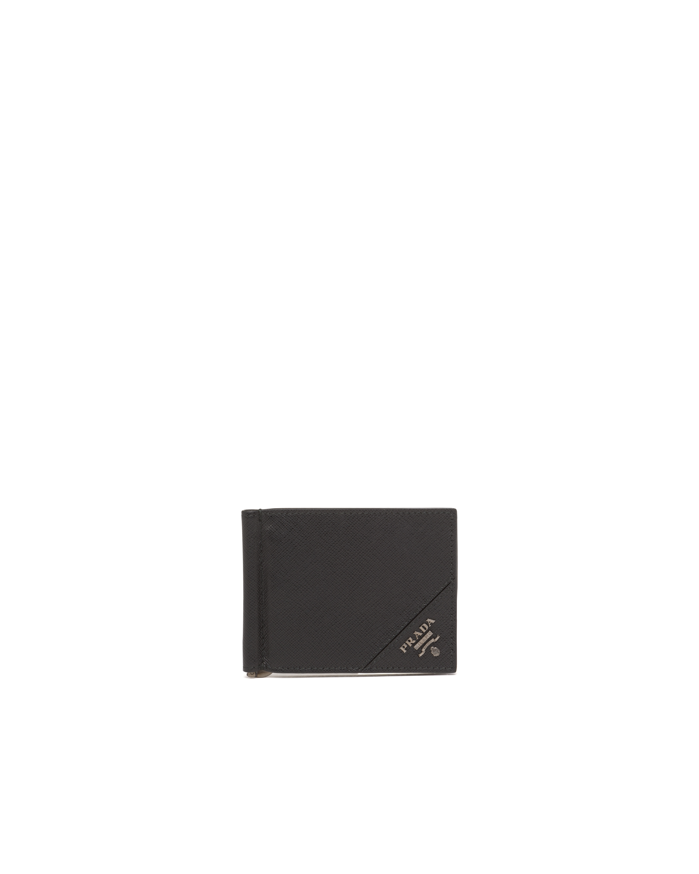 Prada Saffiano Leather Wallet In Black