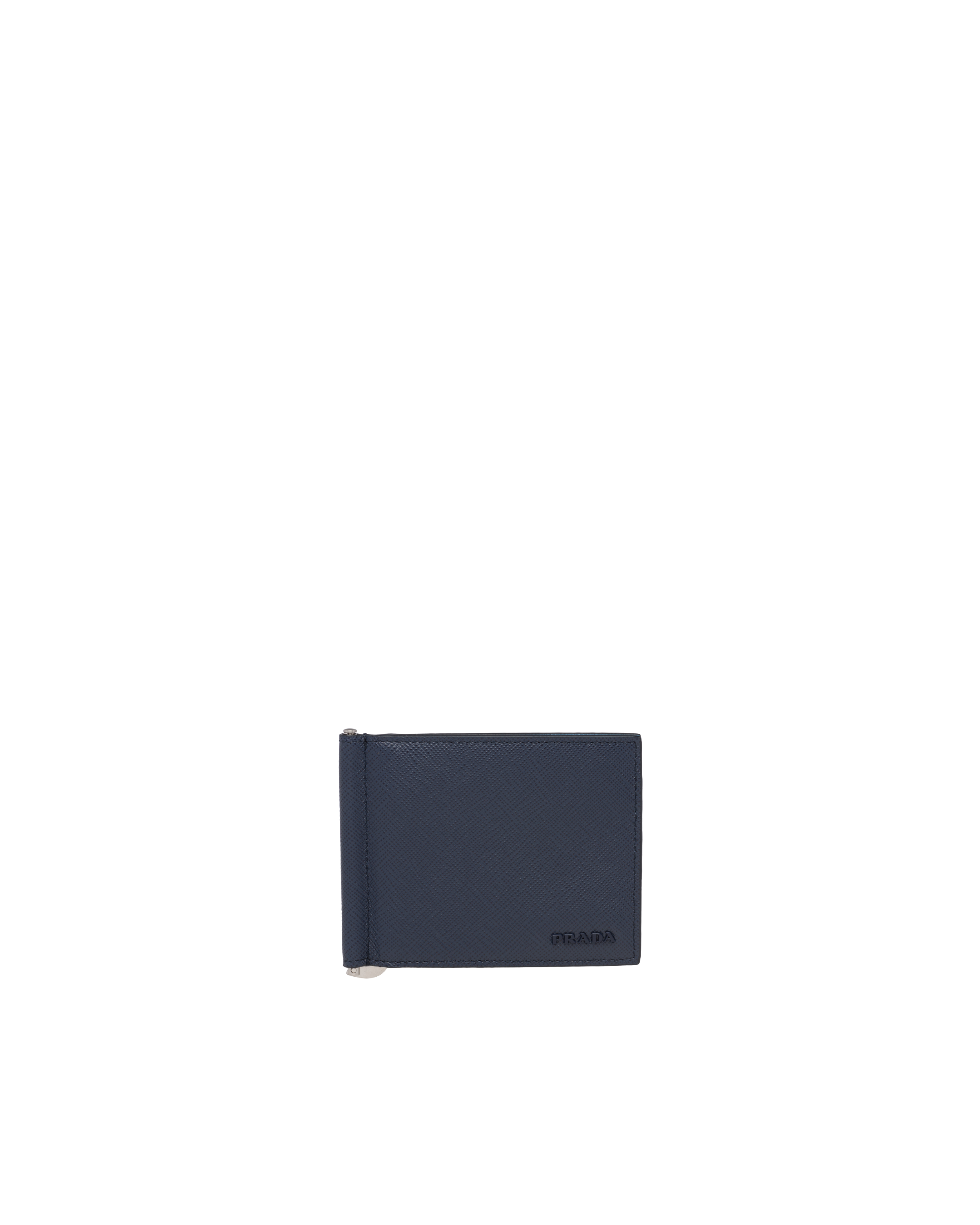 Prada Baltico Saffiano Leather Zip Travel Wallet