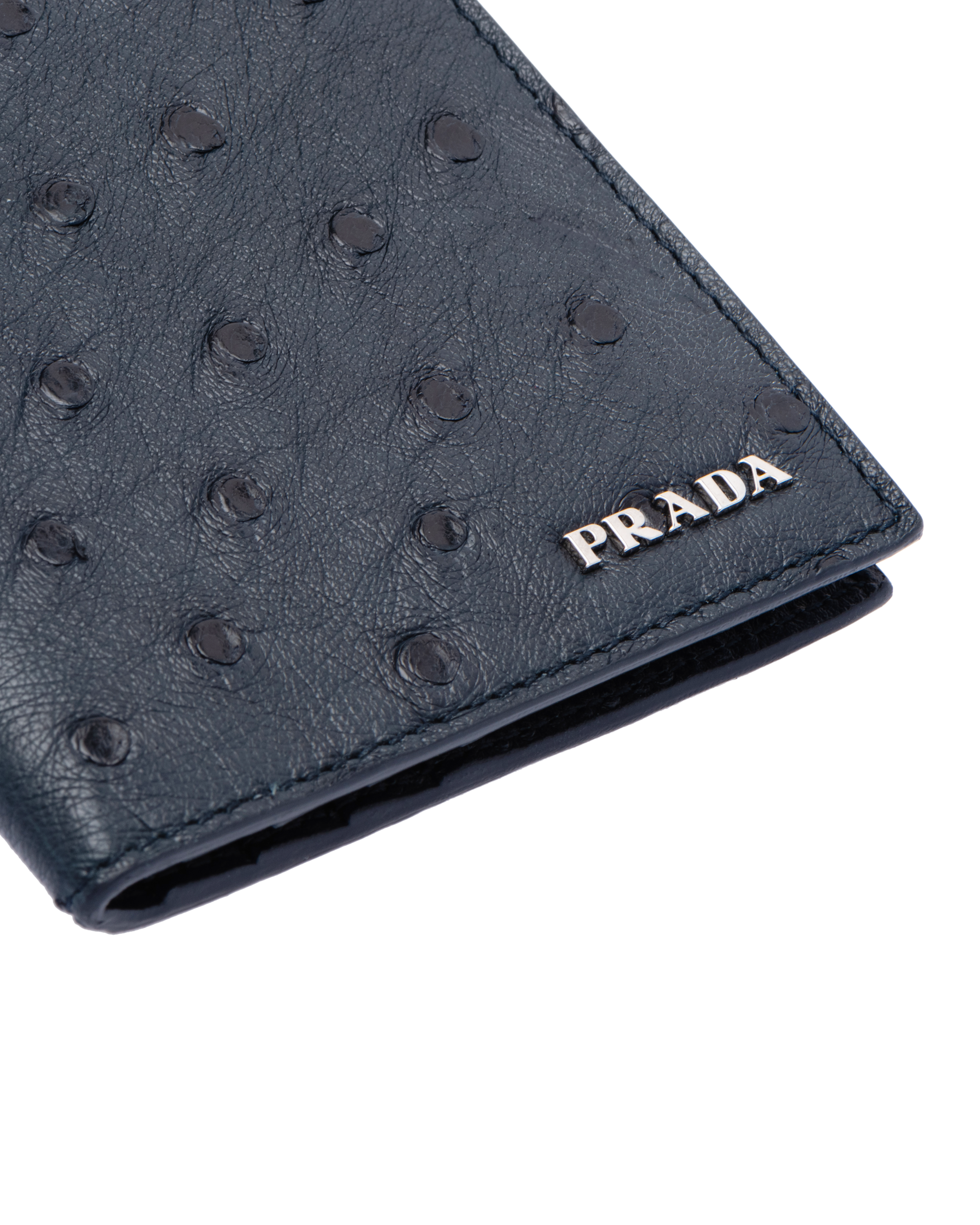 Prada ostrich wallet clearance