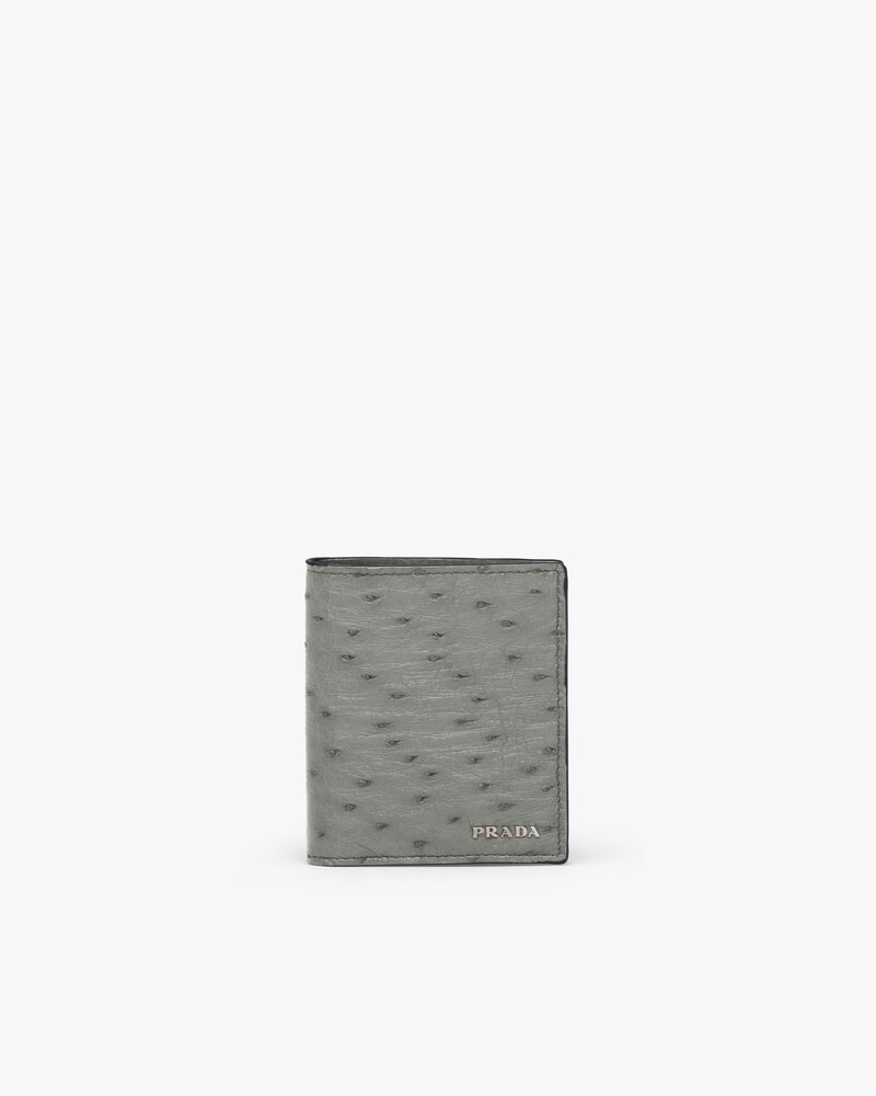 prada ostrich wallet