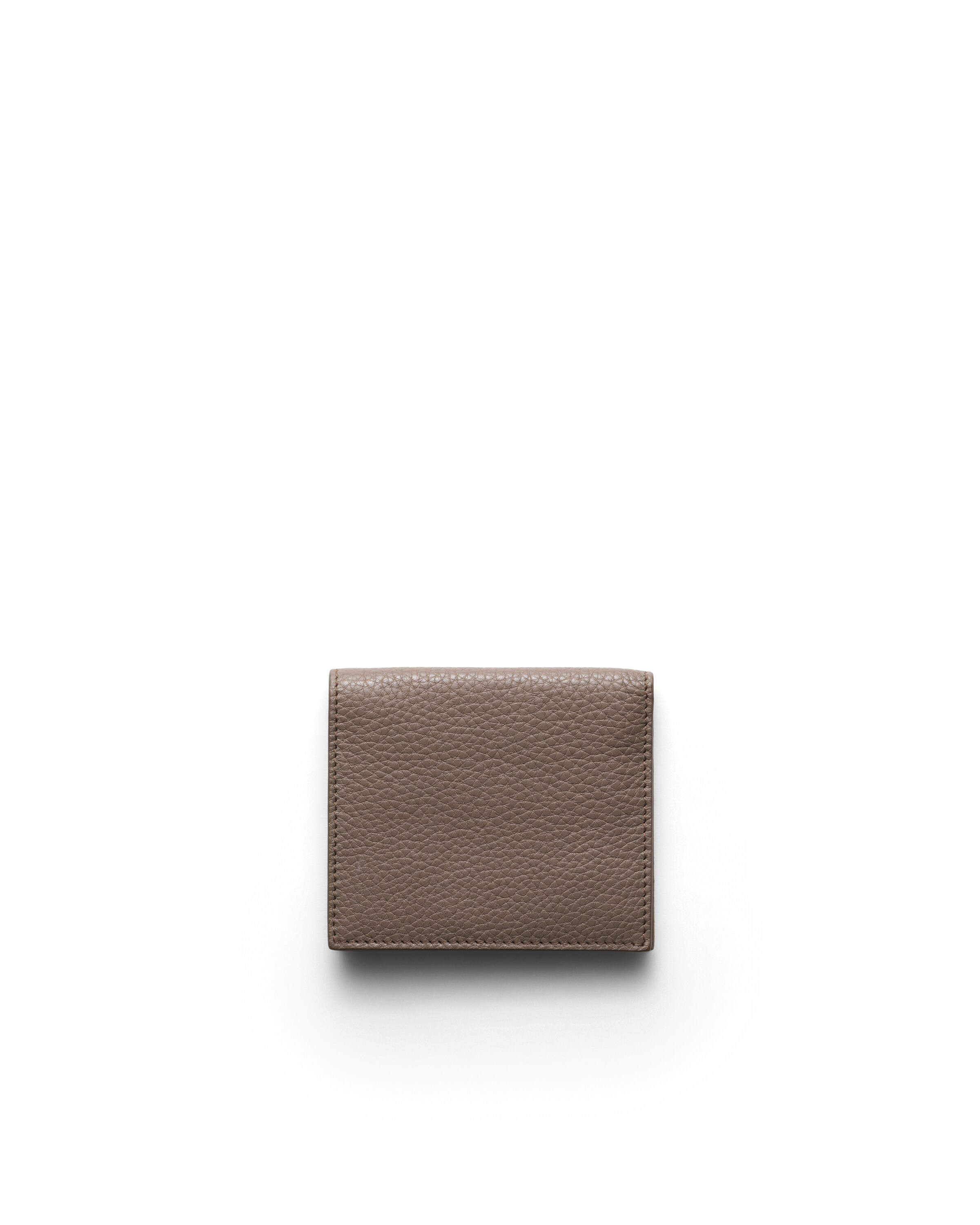 Prada Leather Wallet In Brown