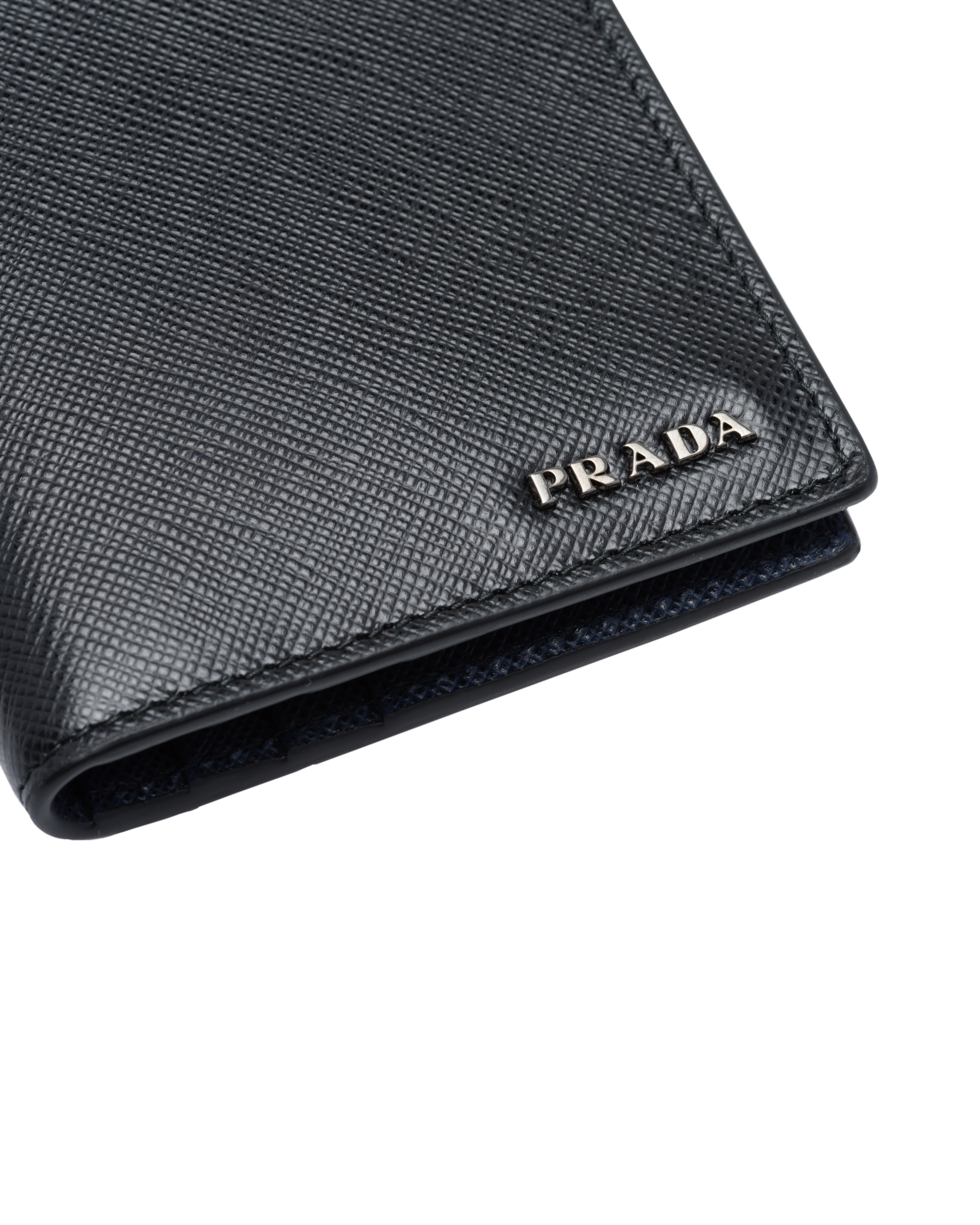 Prada saffiano bicolor wallet clearance