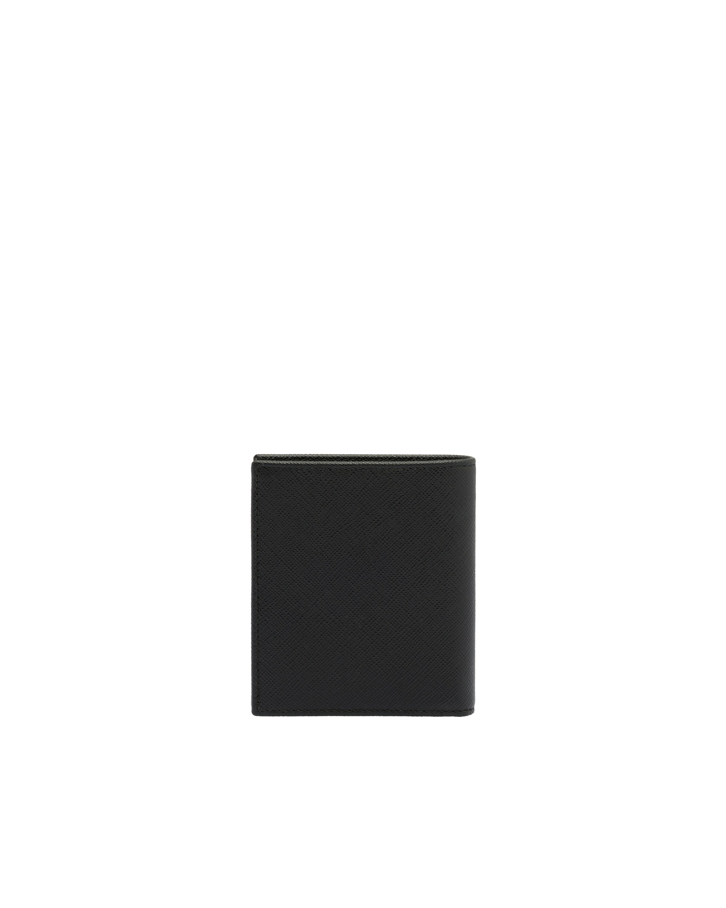 Prada Saffiano Leather Wallet In Black
