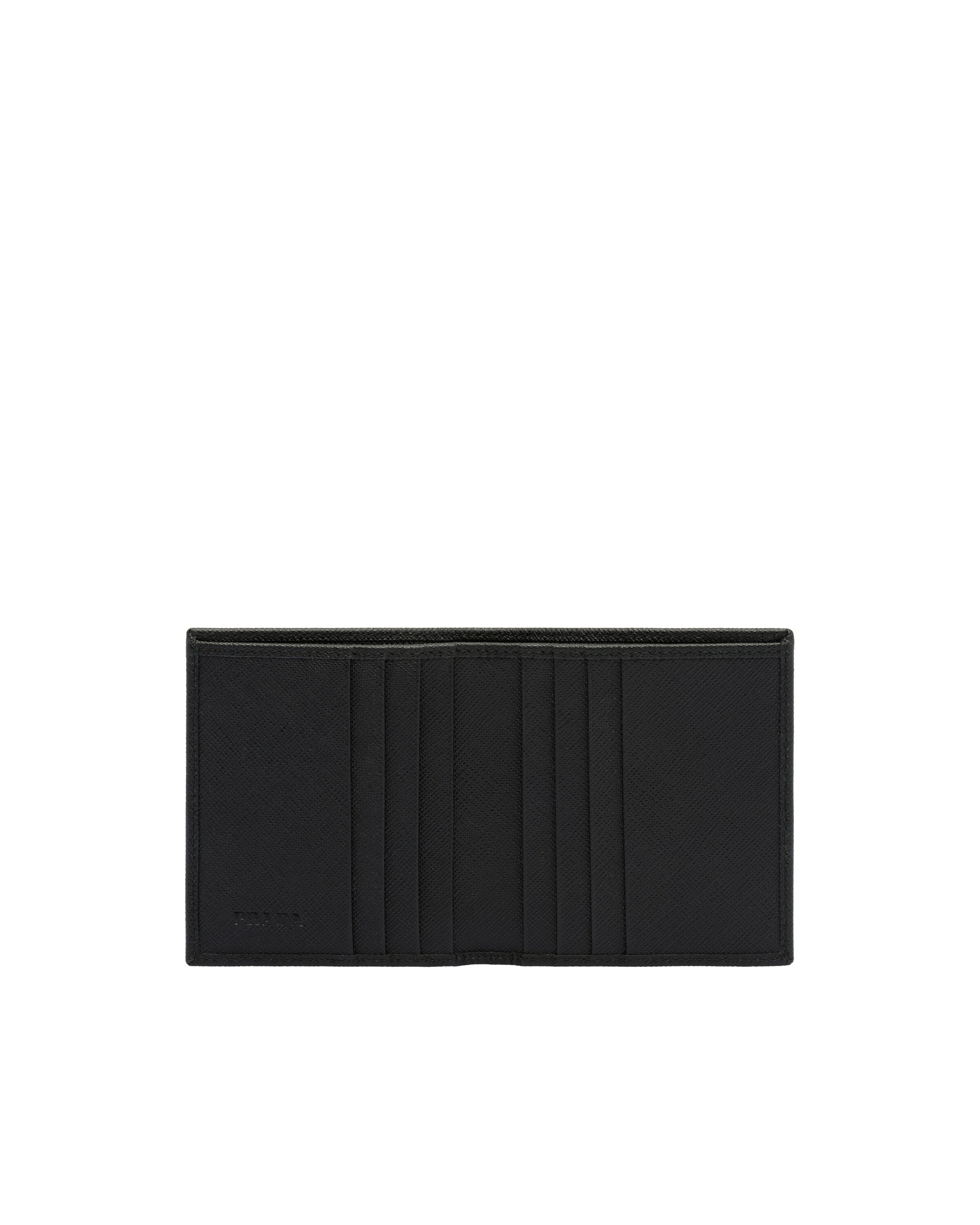 Prada Saffiano Leather Wallet In Black