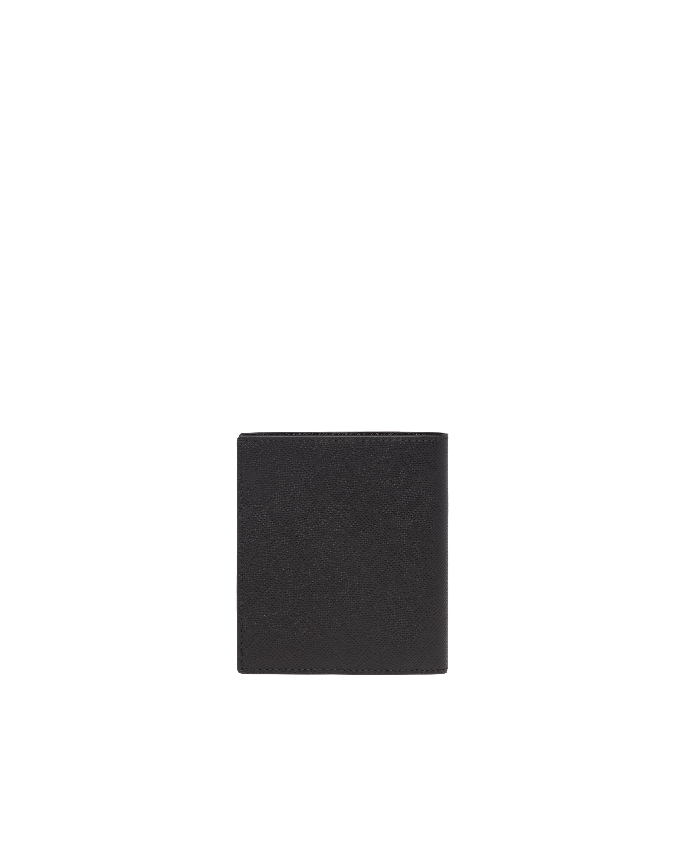 Prada Saffiano Leather Wallet In Black