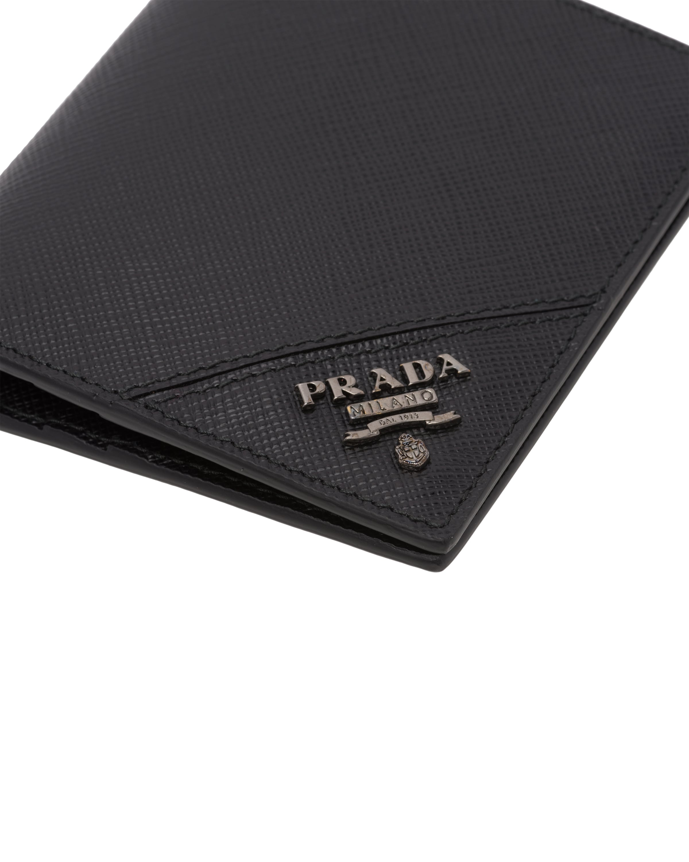 Prada Saffiano Leather Wallet In Black