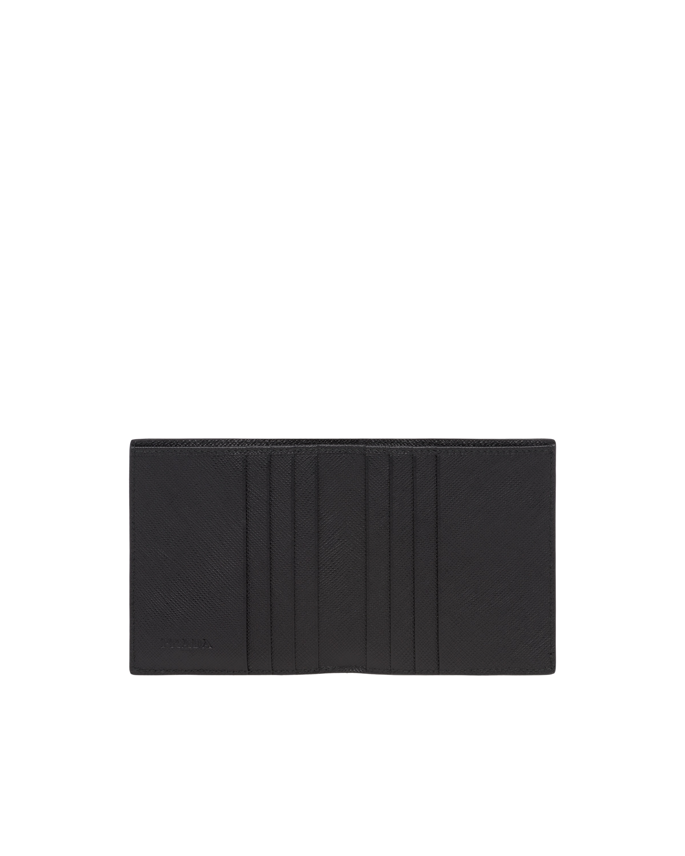 Prada Saffiano Leather Wallet In Black