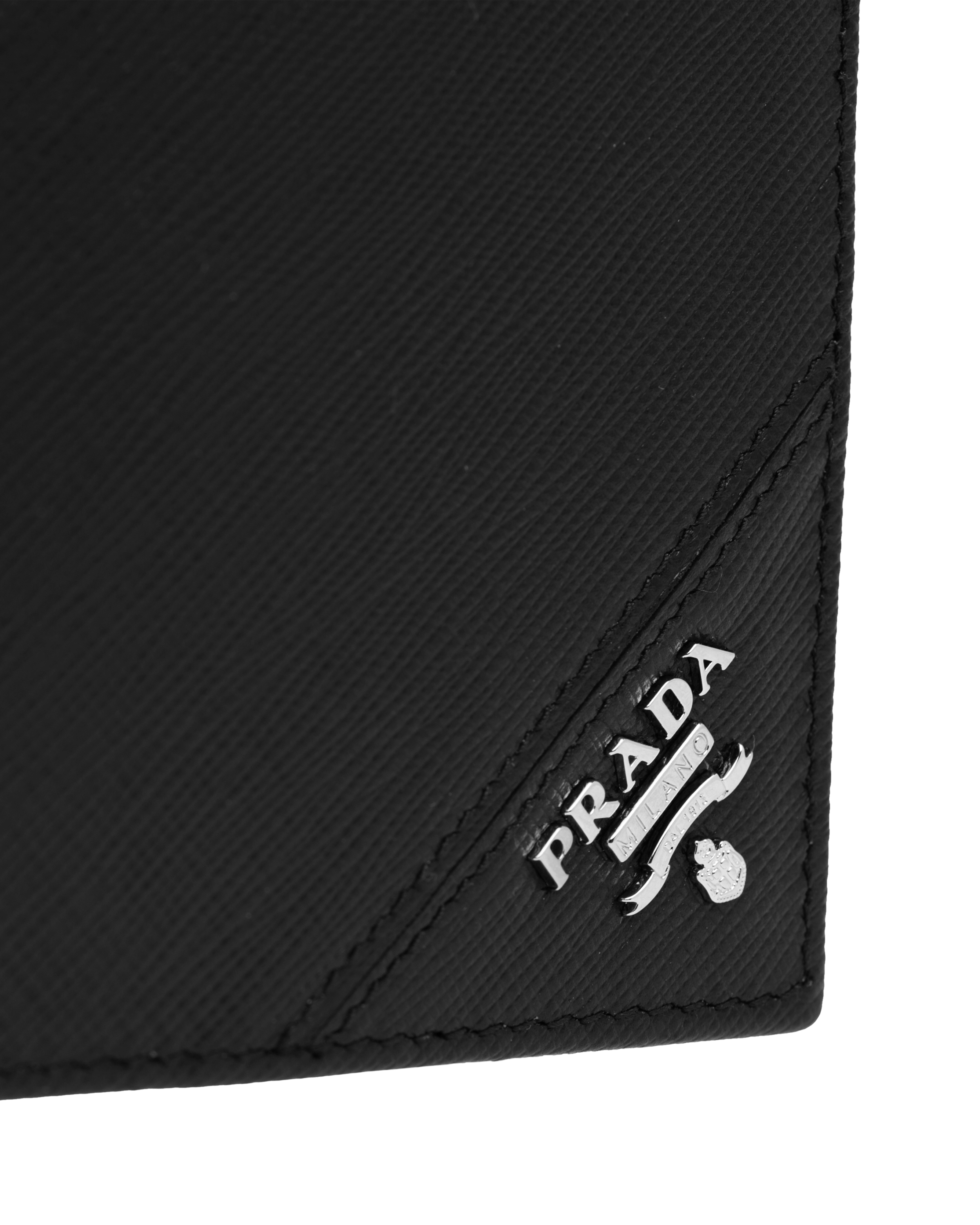 Black Saffiano Leather Wallet PRADA