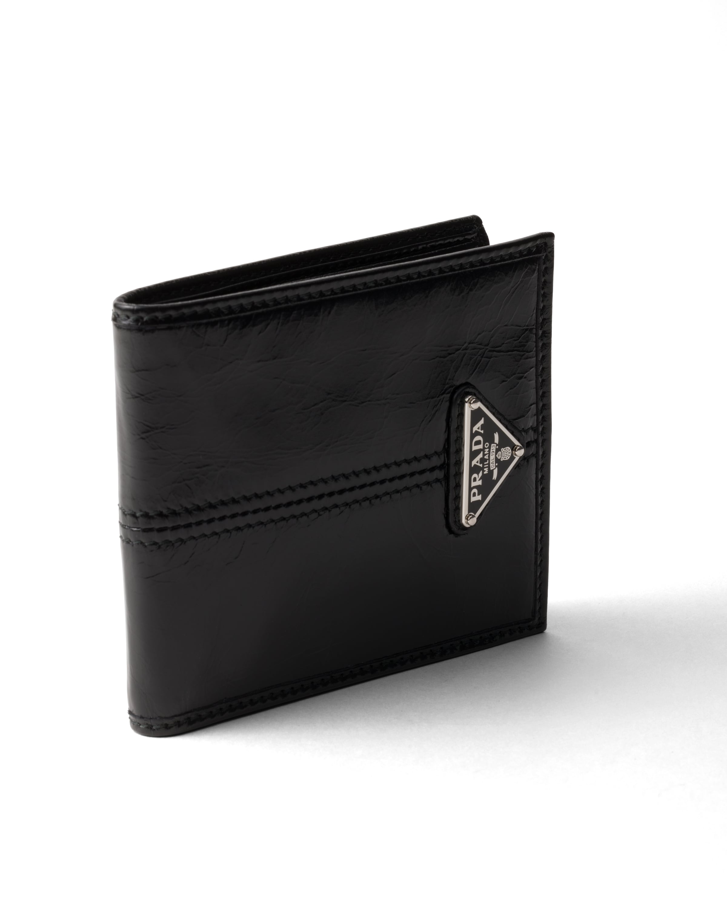 Prada Leather Triangle Wallet