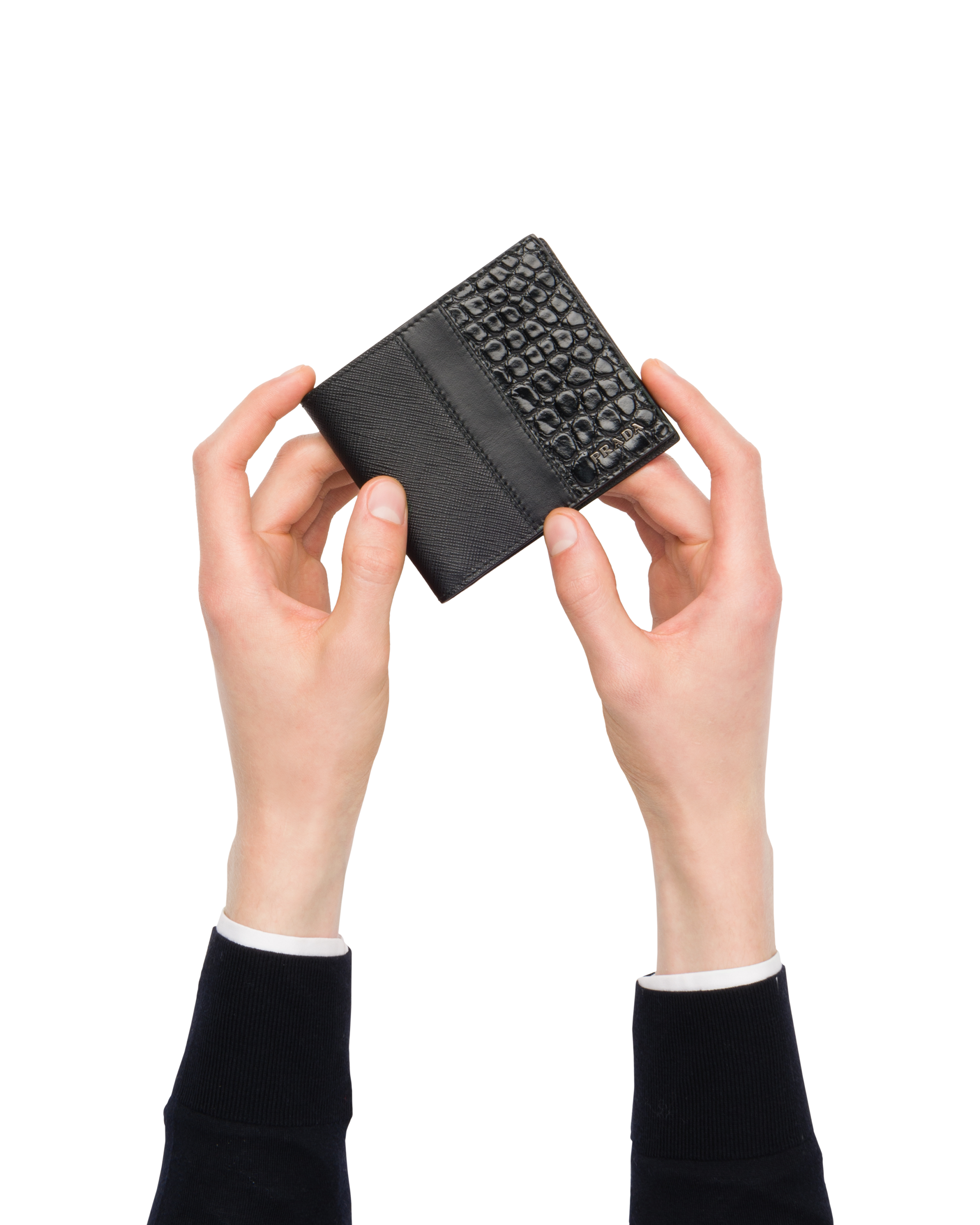 prada alligator wallet