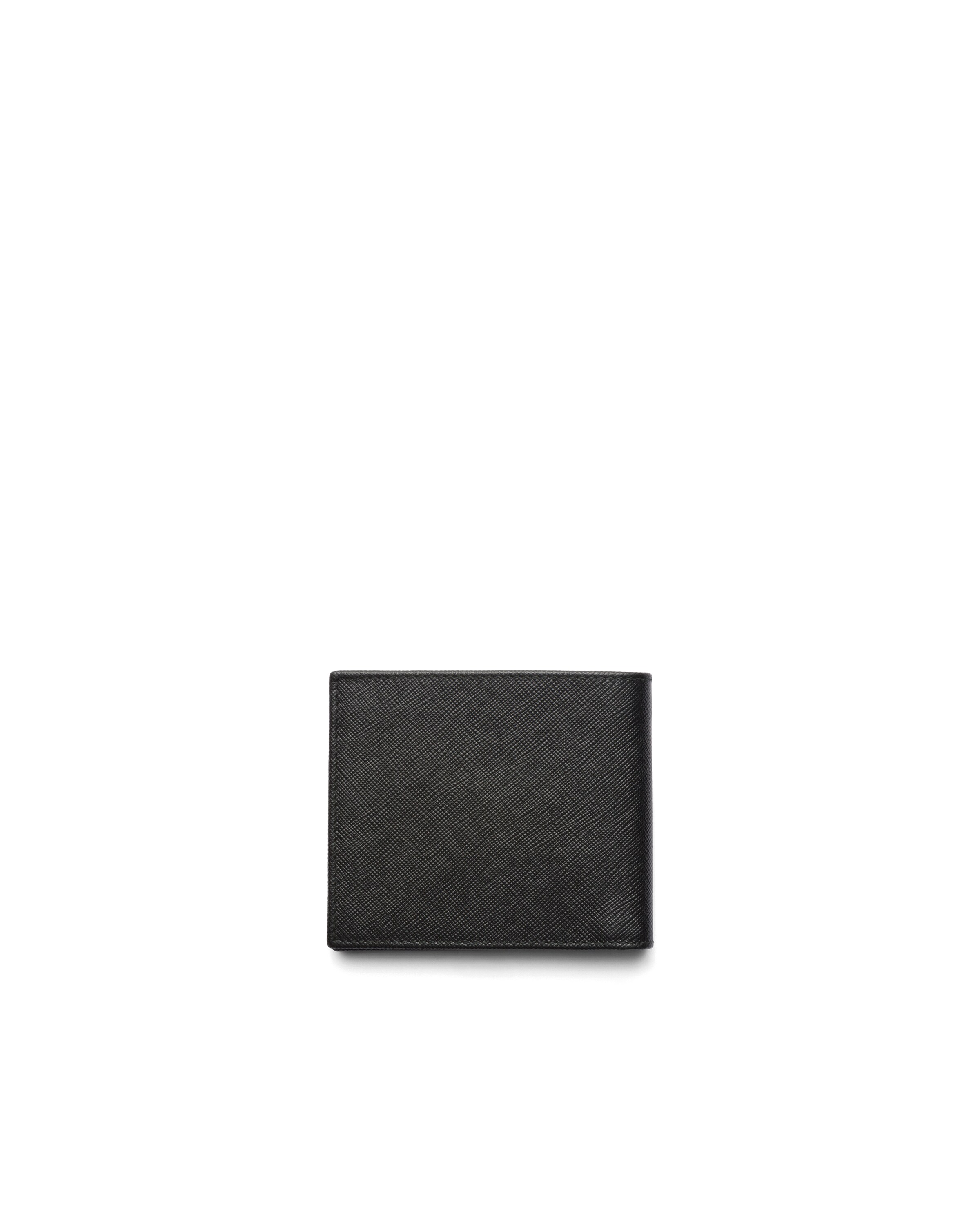 Prada Saffiano Leather Wallet In Black