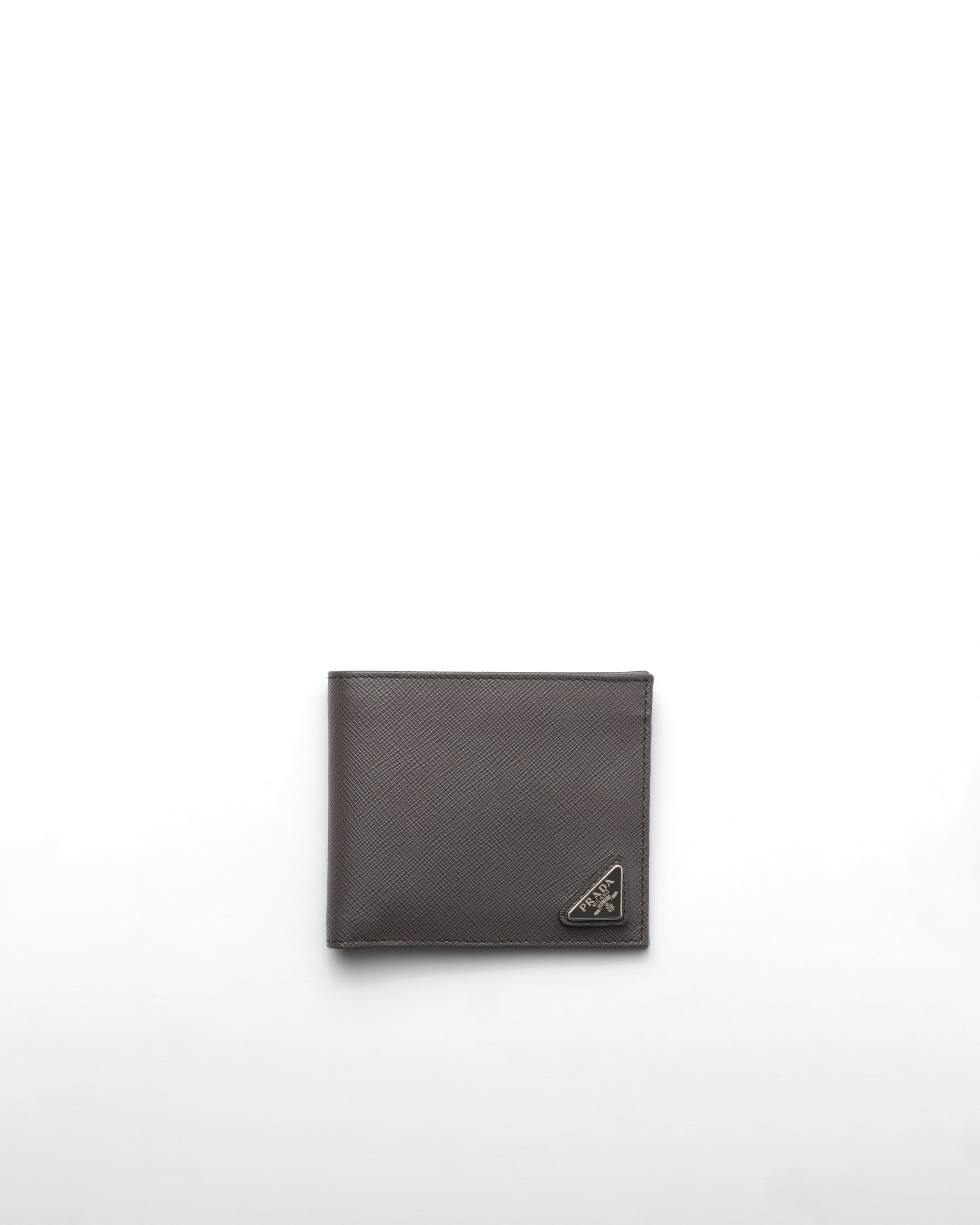 Prada Saffiano Leather Wallet With Coin Purse