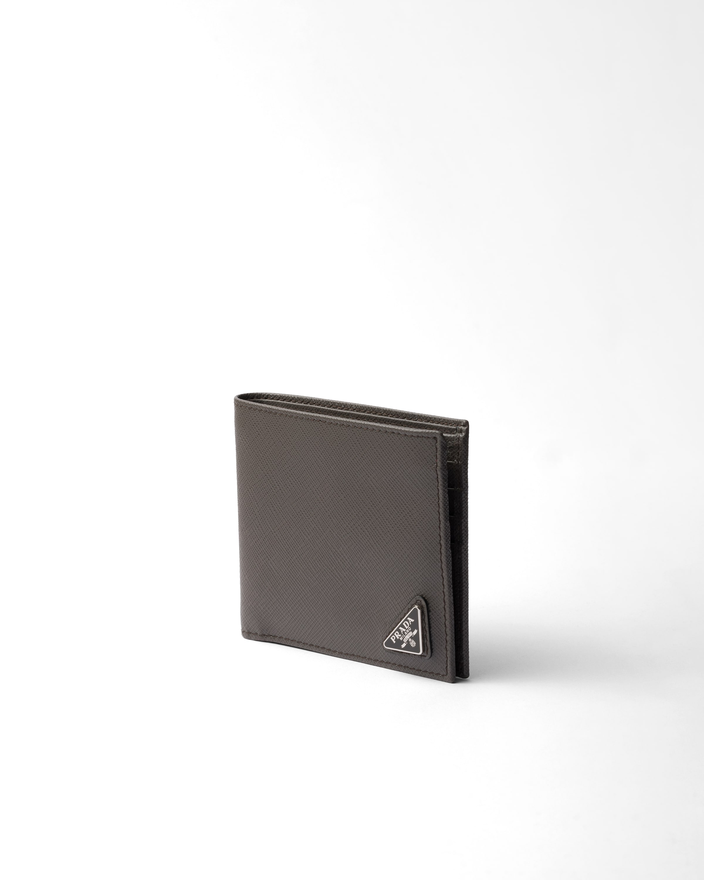 Prada Saffiano Leather Wallet With Coin Purse
