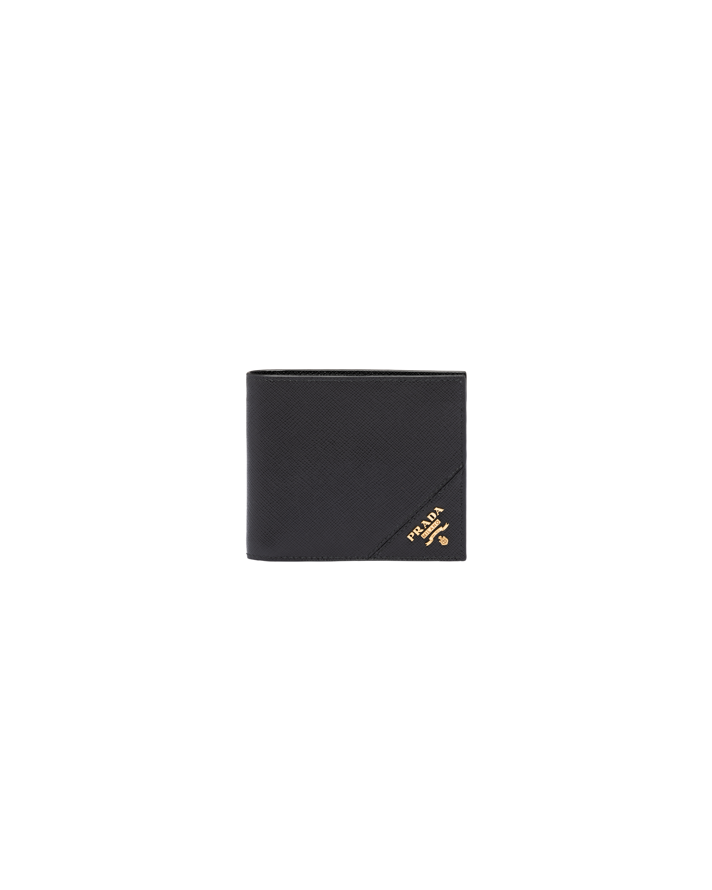 prada men's classic money clip wallet