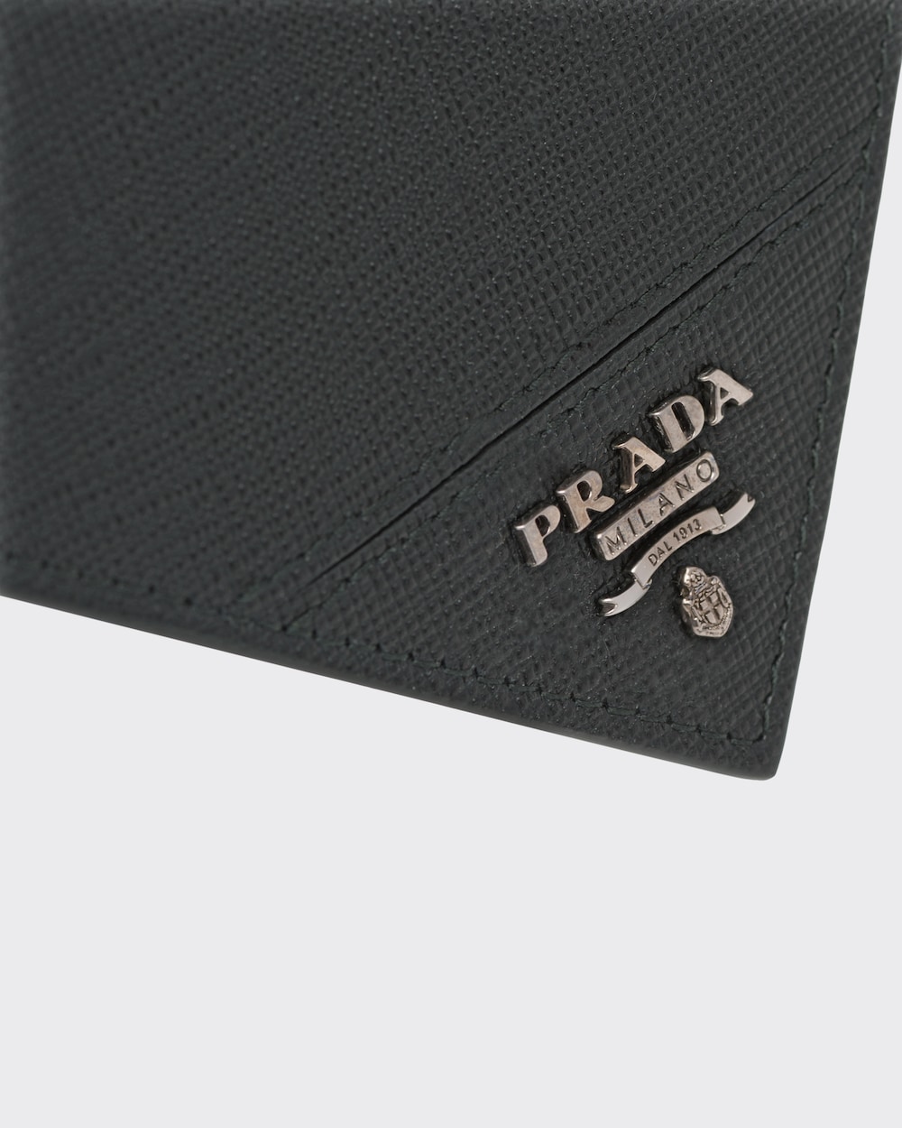prada milano black wallet