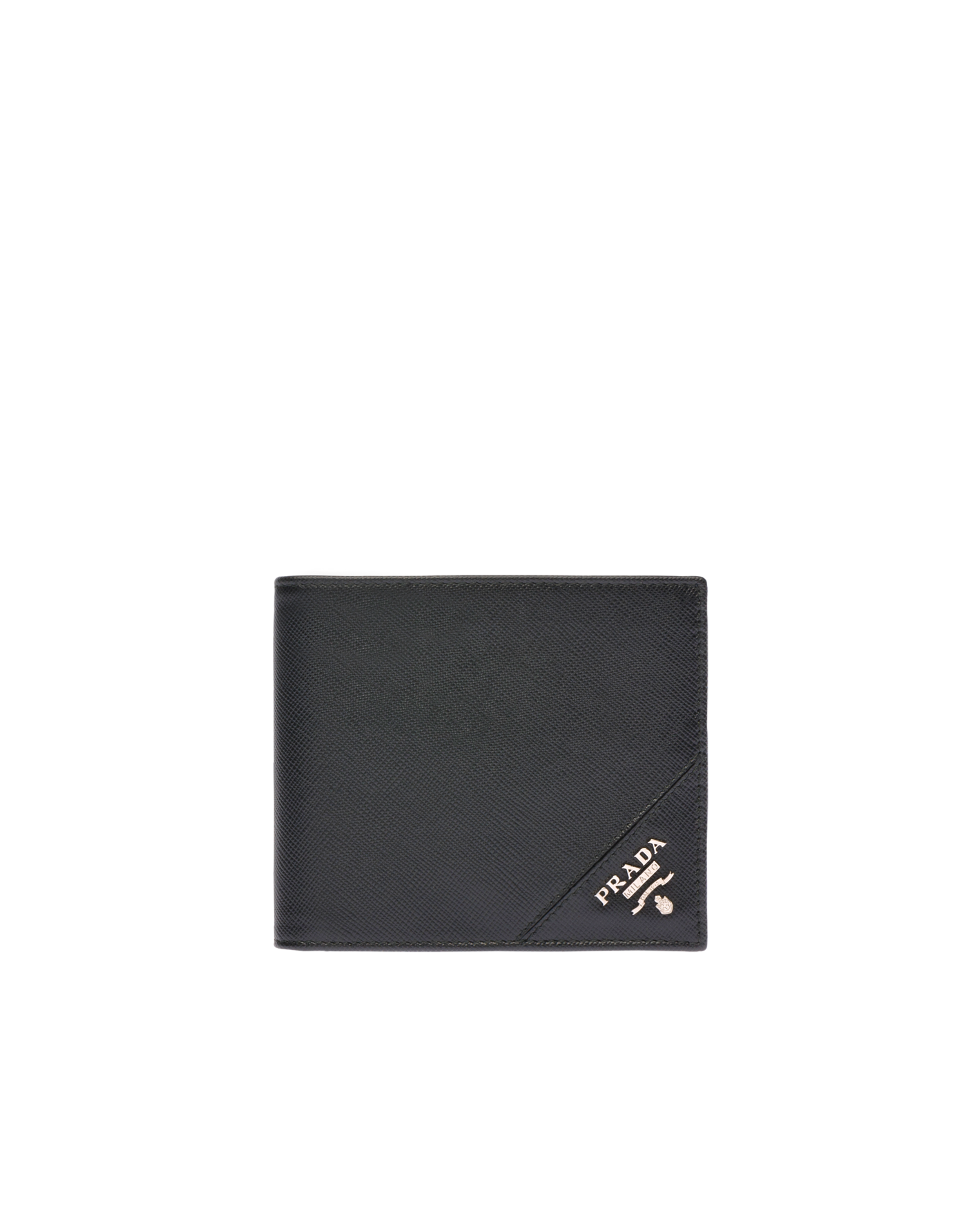 Prada Saffiano Leather Wallet In Black