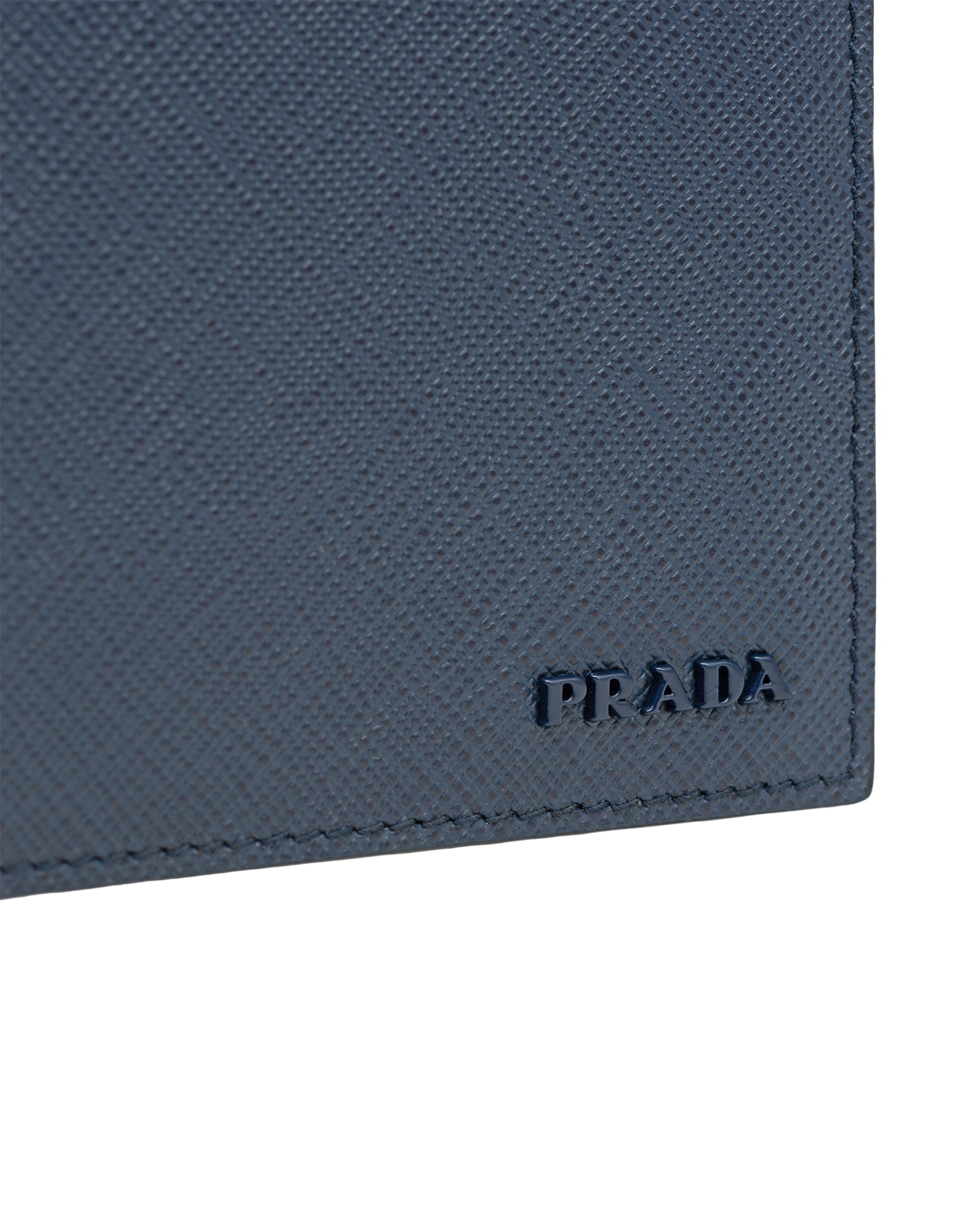 Prada PRADA Zip in Blue Saffiano Wallet main image 1