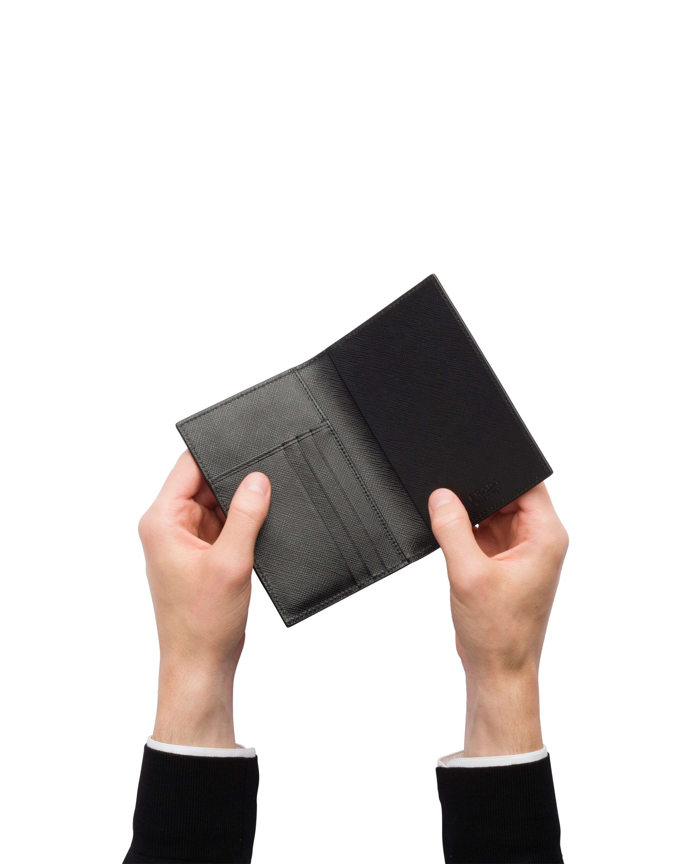 Saffiano leather passport holder Prada