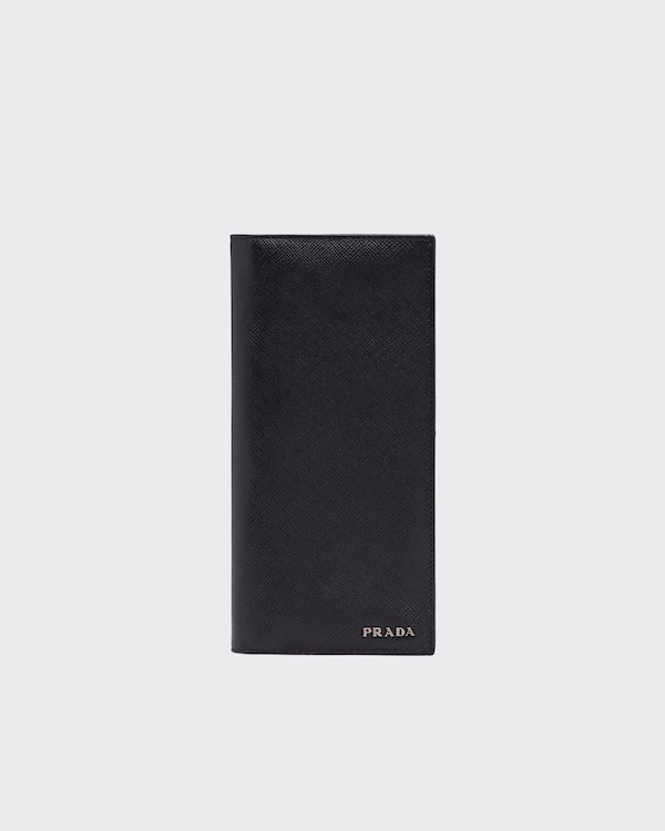 Saffiano Leather Wallet - Black/Baltic Blue Saffiano Leather Wallet - Black/Baltic Blue