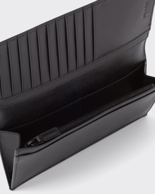 Saffiano Leather Wallet - Black Saffiano Leather Wallet - Black