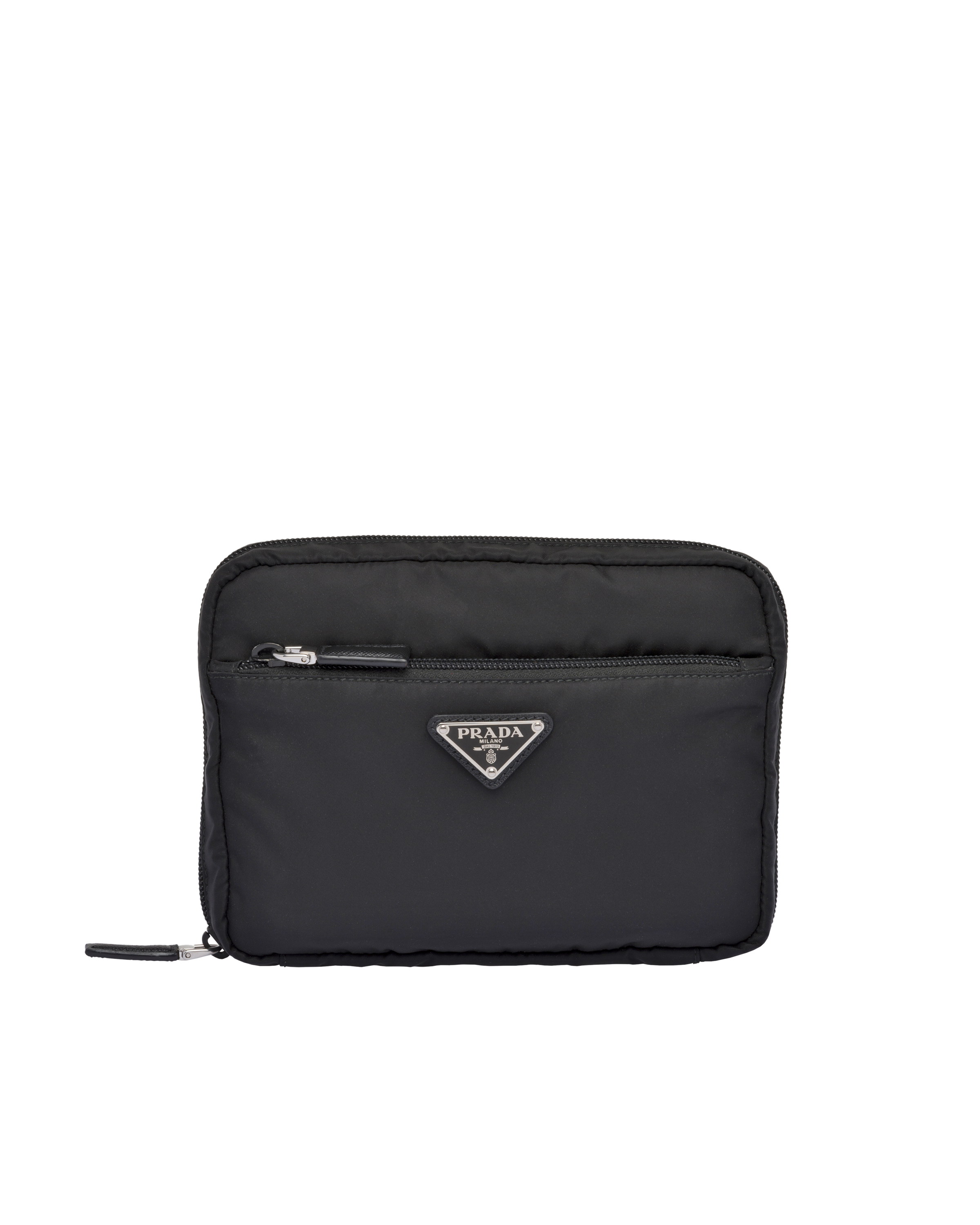 prada black nylon pouch