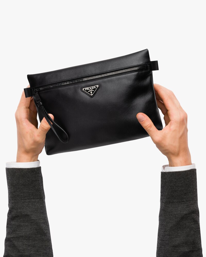 prada black pouch bag