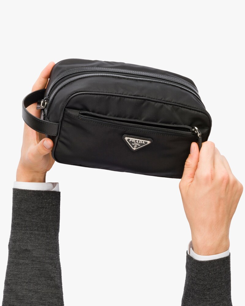 prada leather duffle bag