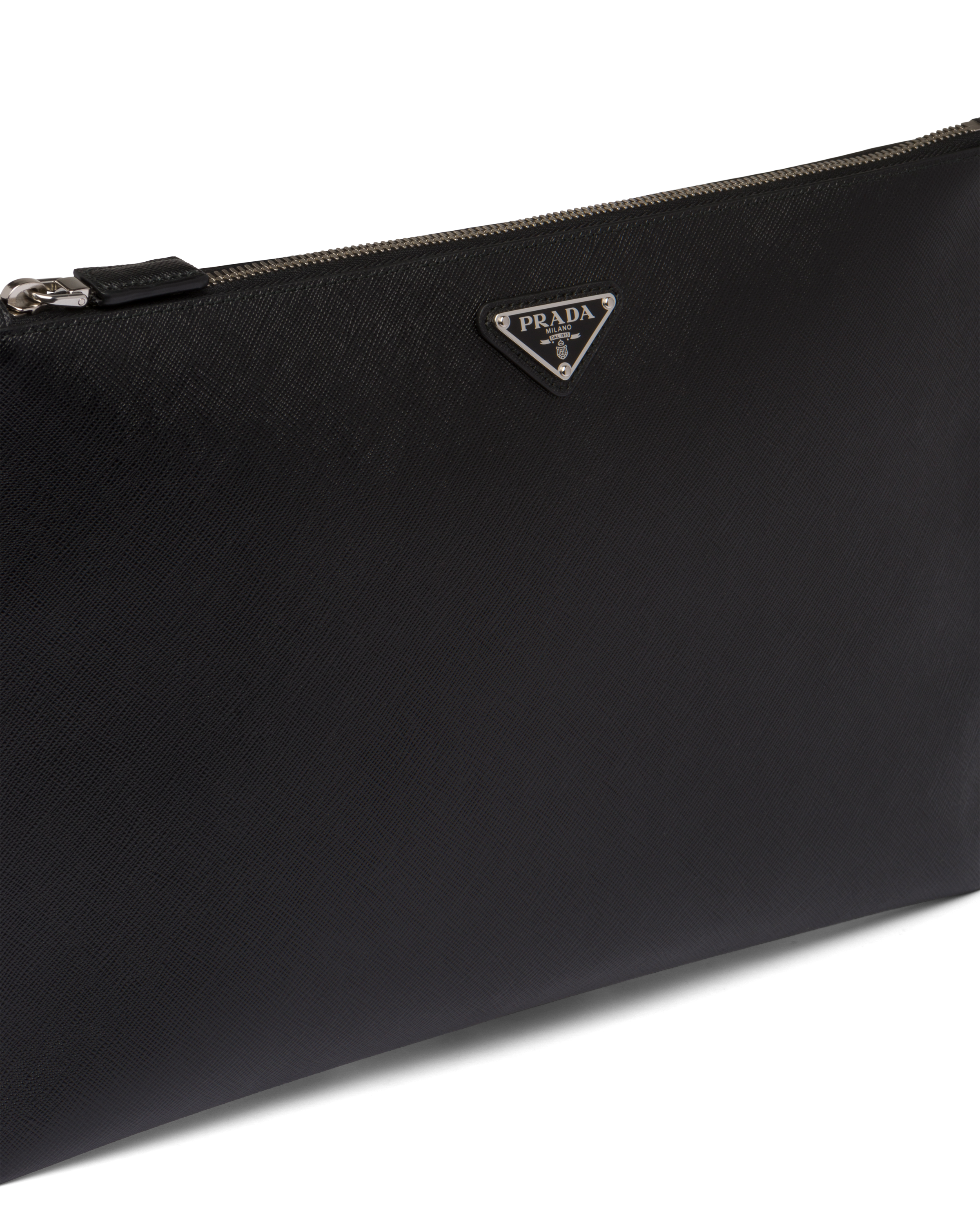 prada leather pouch