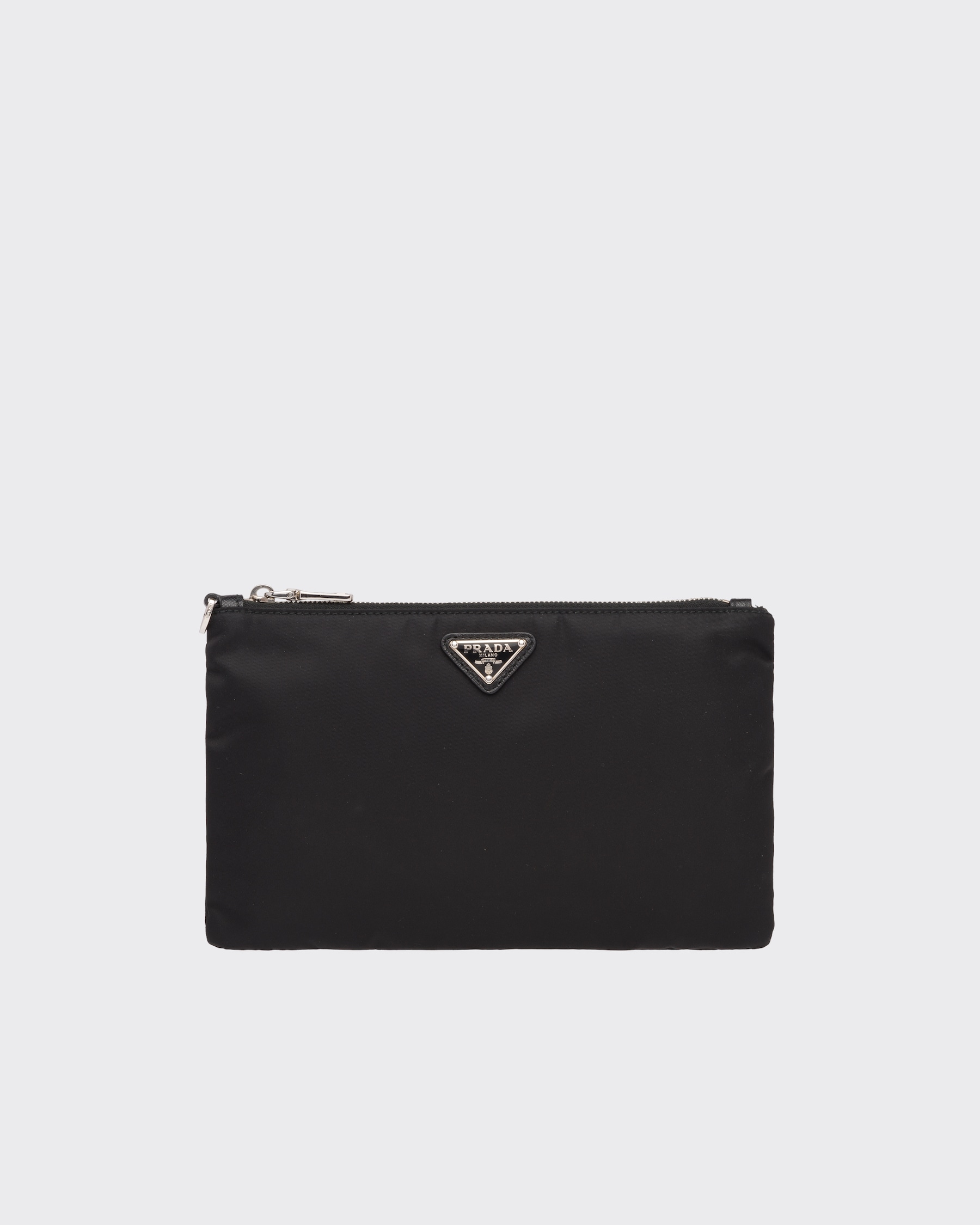 黑色 Re-nylon与saffiano皮革小袋 | PRADA - 中国