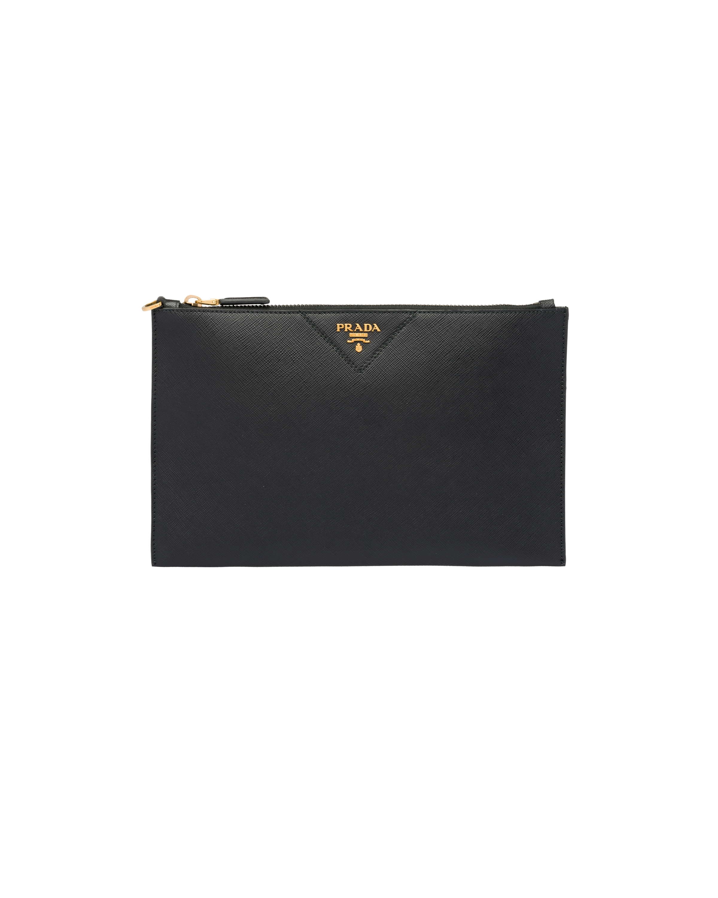 Prada saffiano leather pouch store
