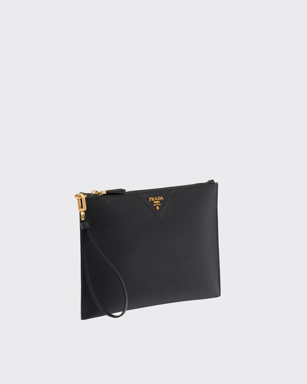 Prada saffiano leather pouch clearance
